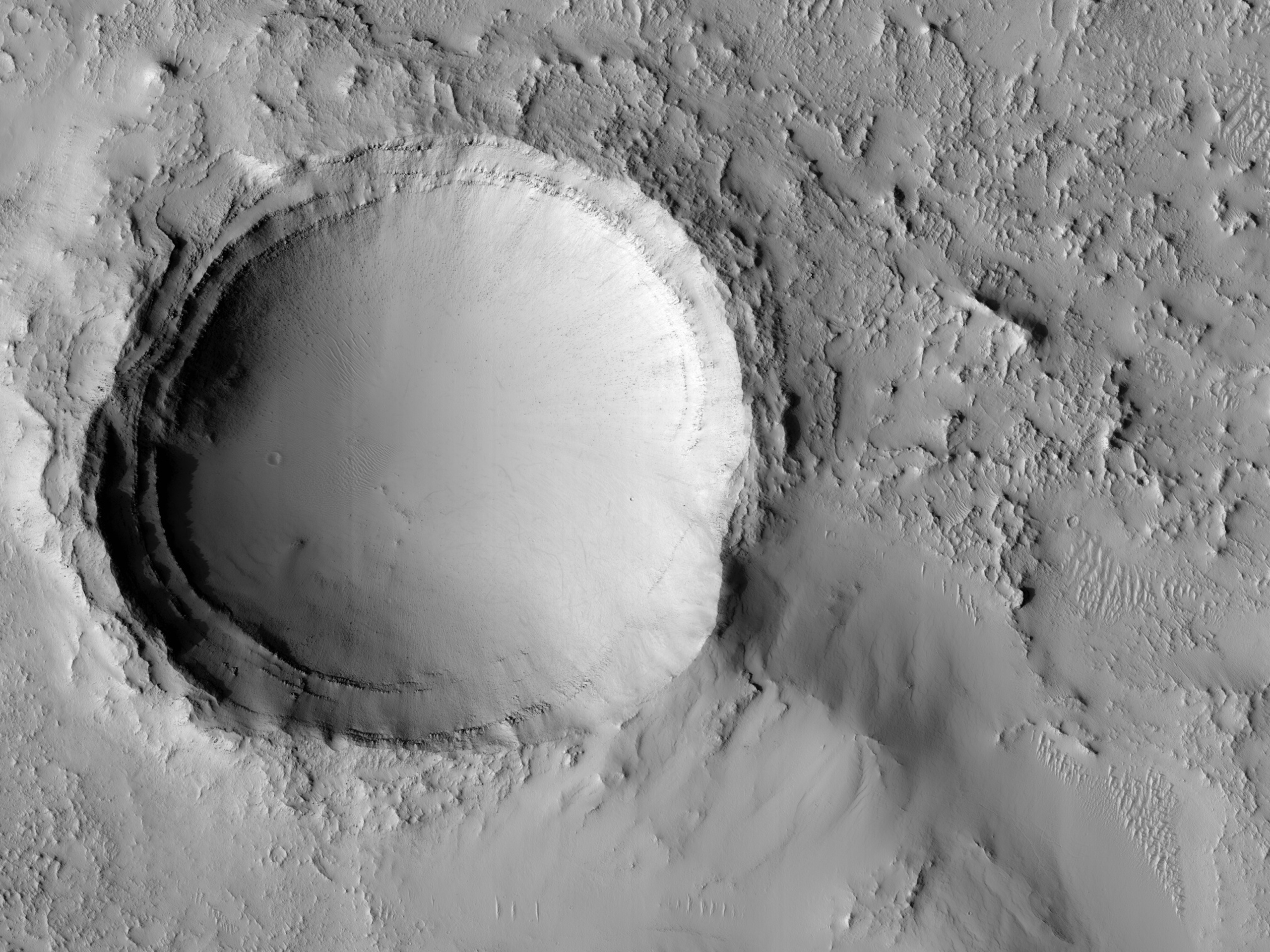 Layers in a Crater