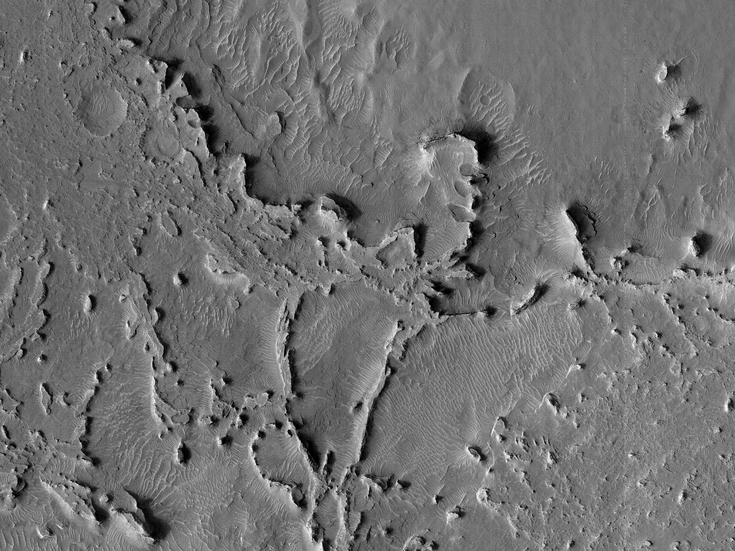 Ridges near Vernal Crater