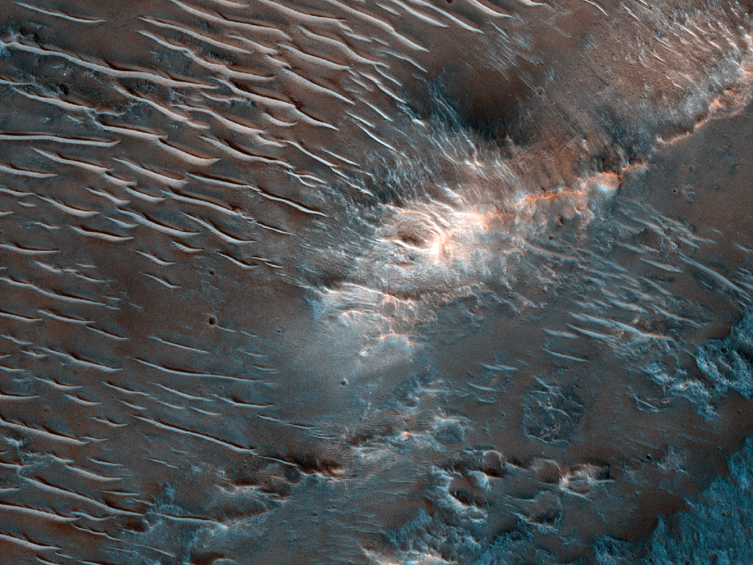A Knobby Unit in a Degraded Crater