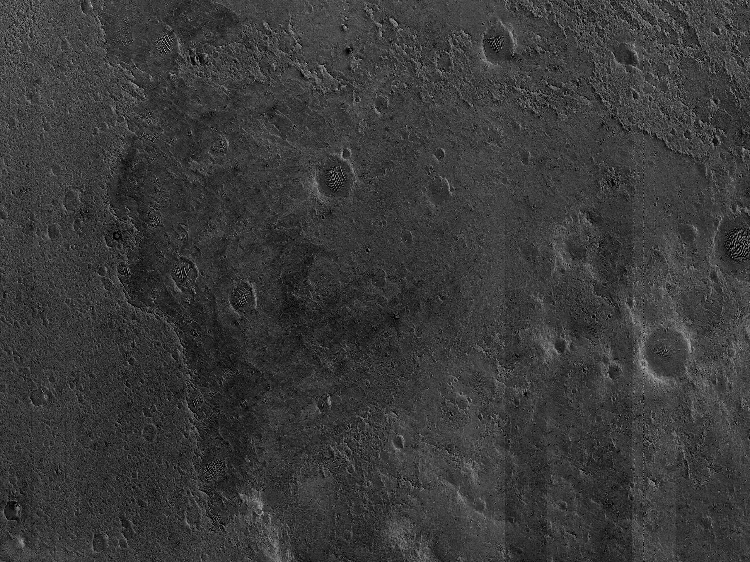 A Fan-Shaped Deposit in Camichel Crater