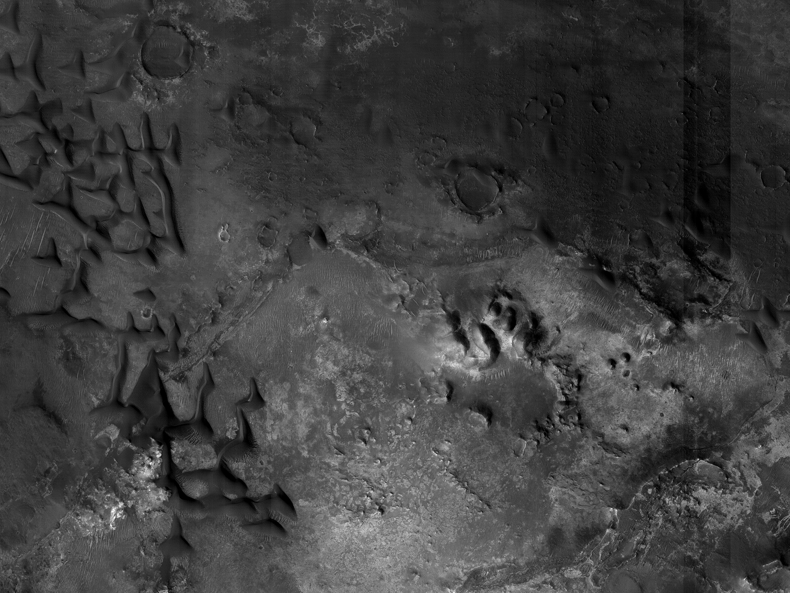 שדה של דיונות ב-Nili Fossae