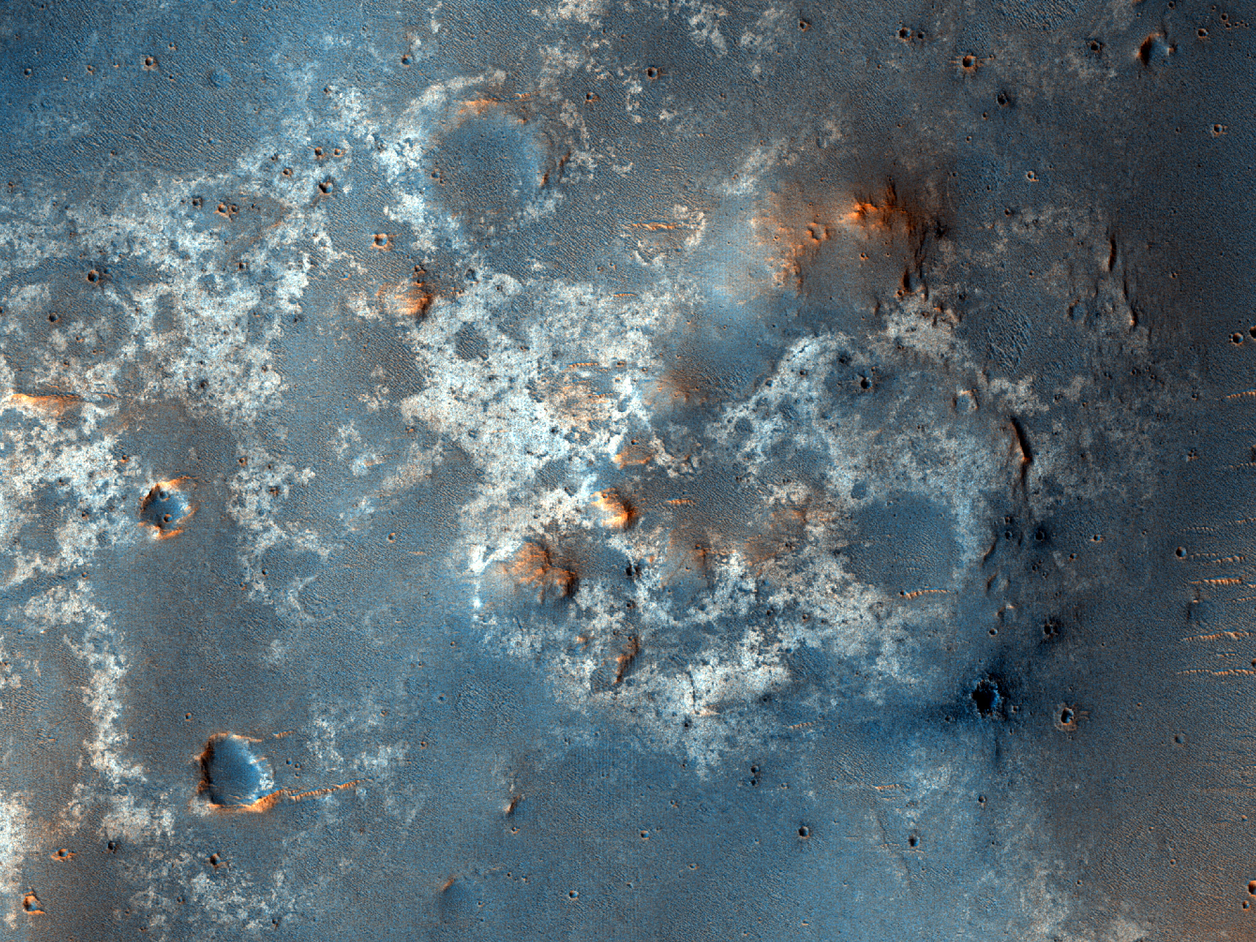 Mottled Surface in Gale Crater Ejecta Deposit