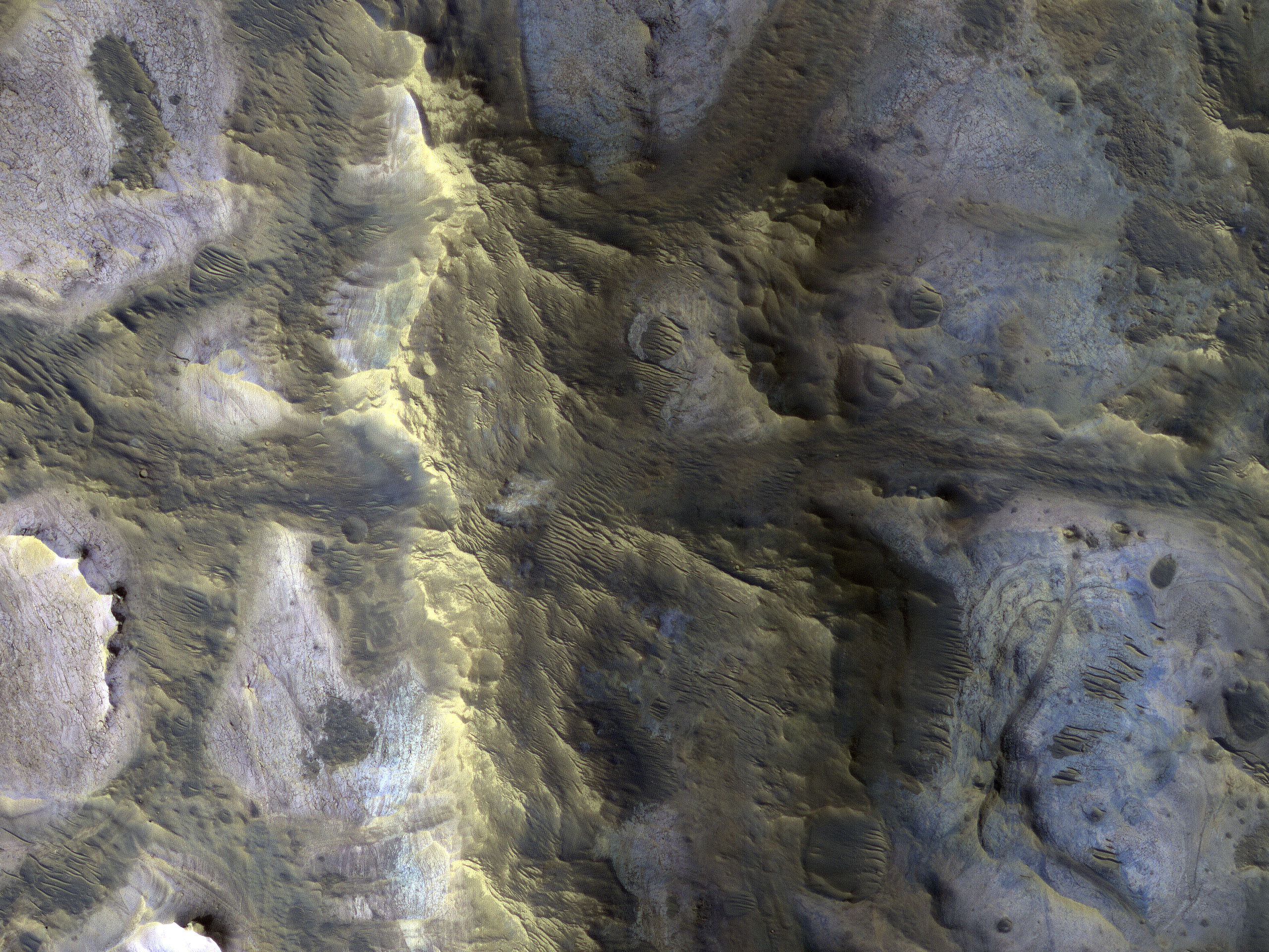A Technicolor Mound near Oxia Planum