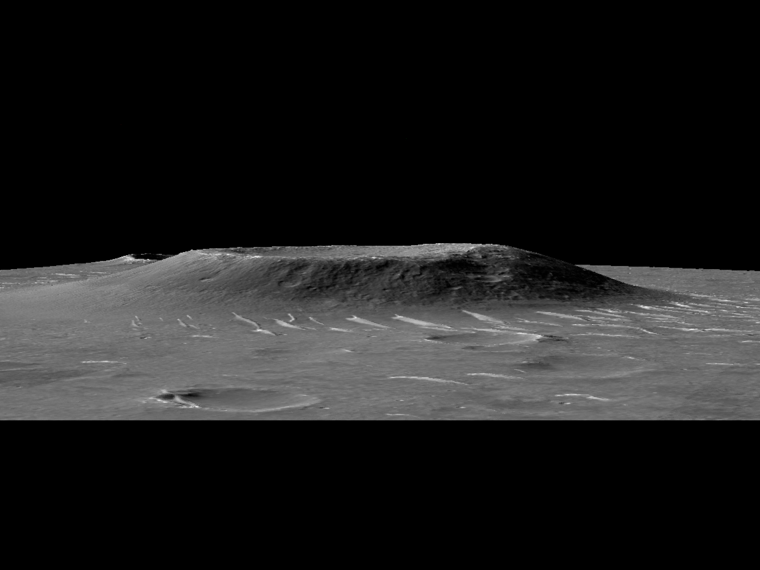 La topografa en el entorno del rover Zhurong