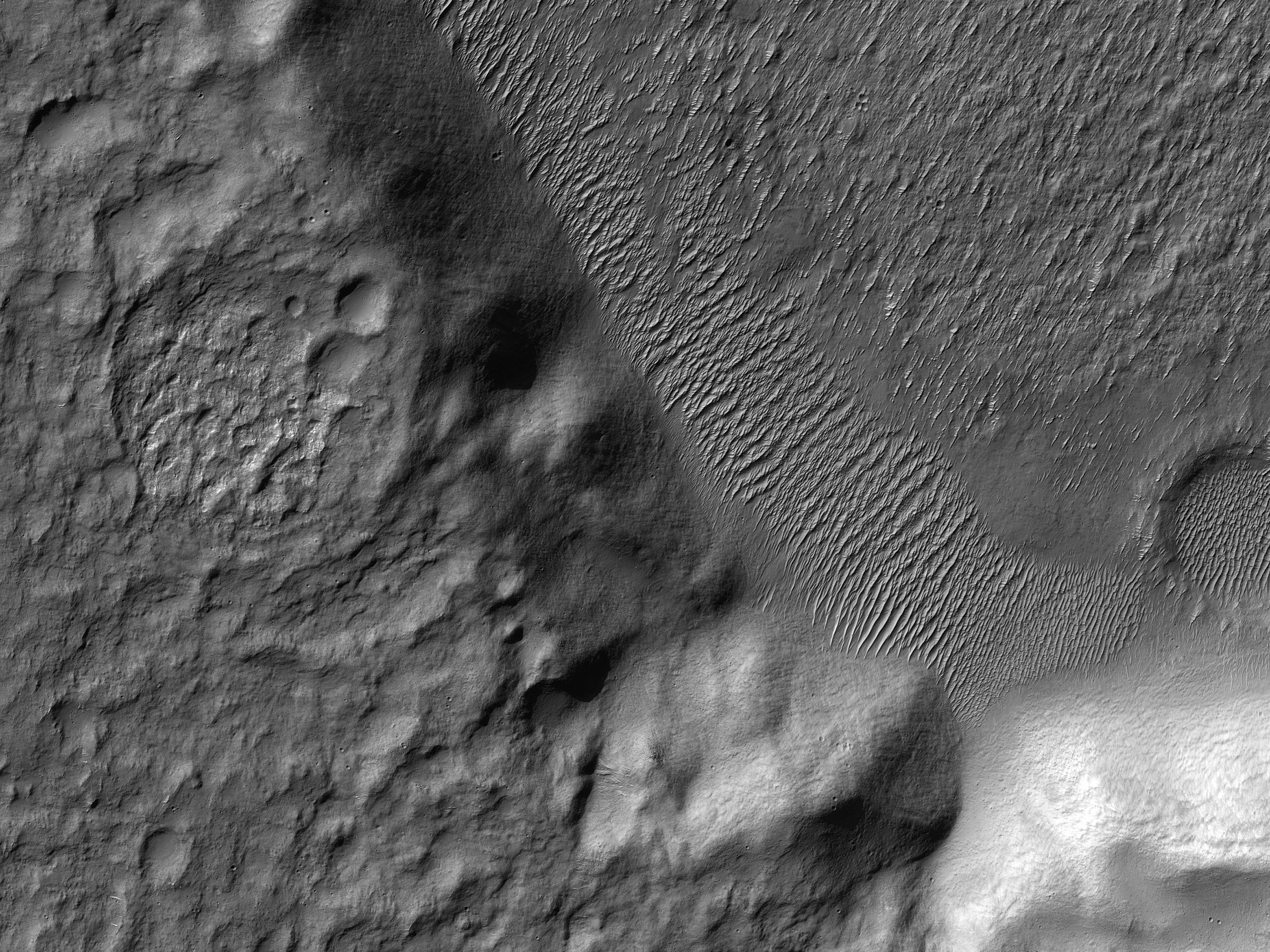 Possible Chloride-Rich Deposit adjacent to Crater Rim