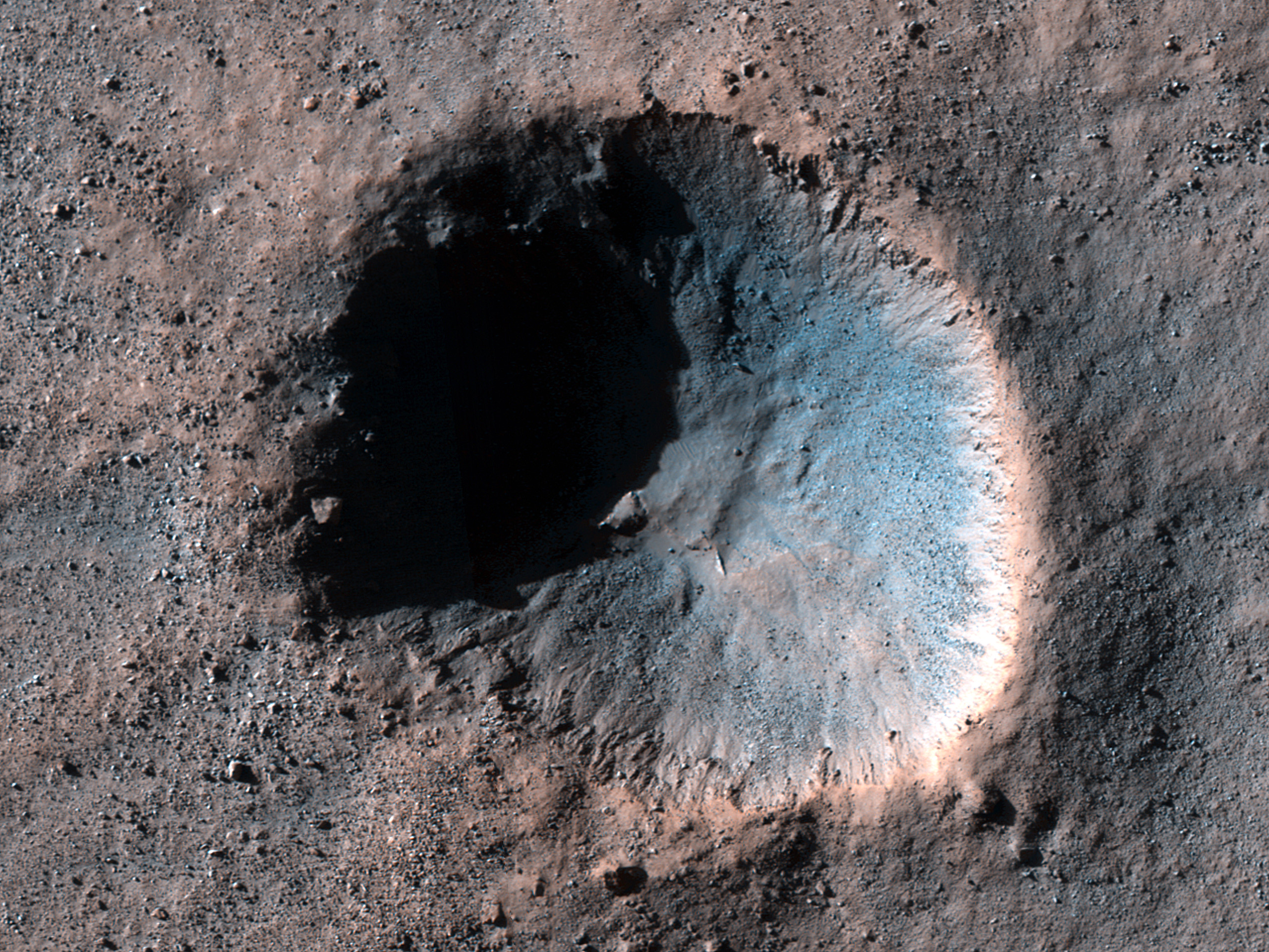 Fresh Rayed Crater