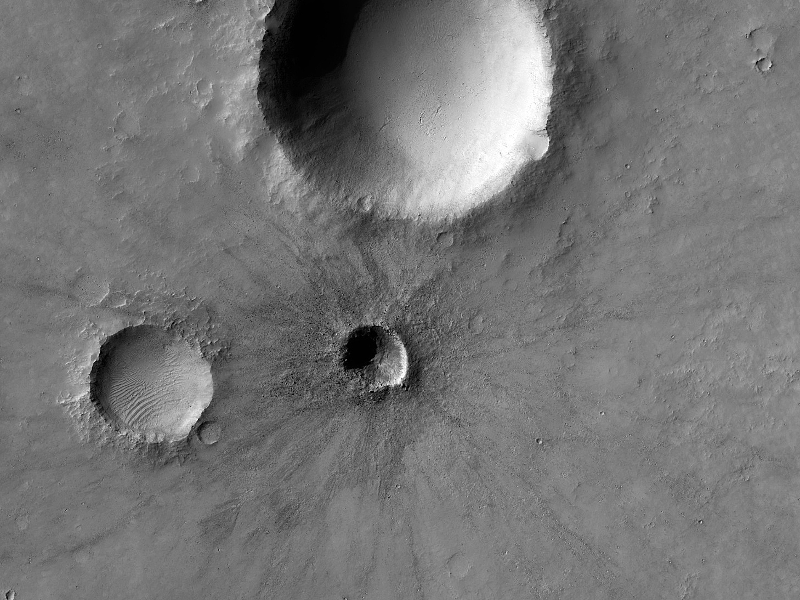 A Fresh, Rayed Crater