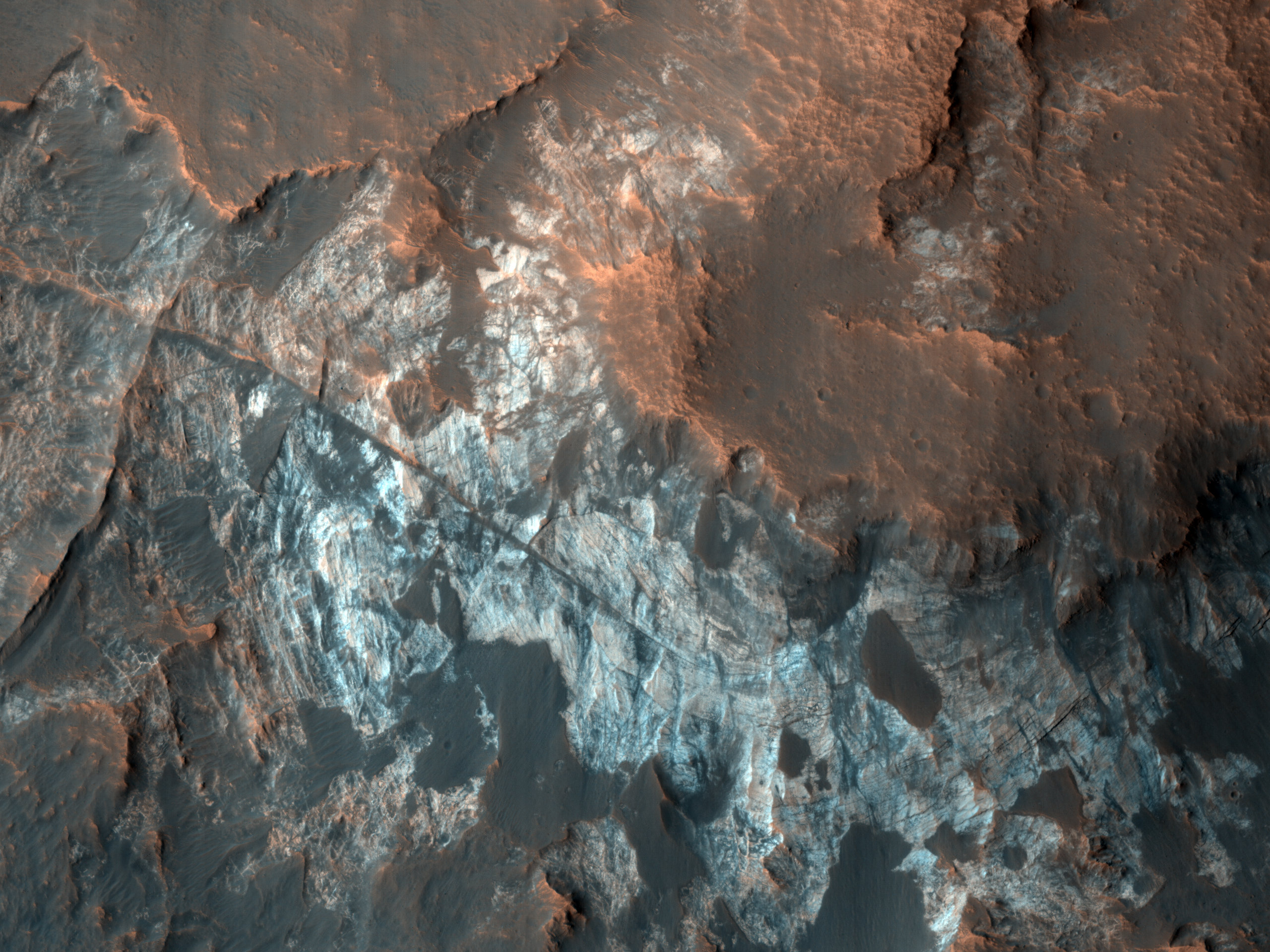A Layered Butte near Mawrth Vallis