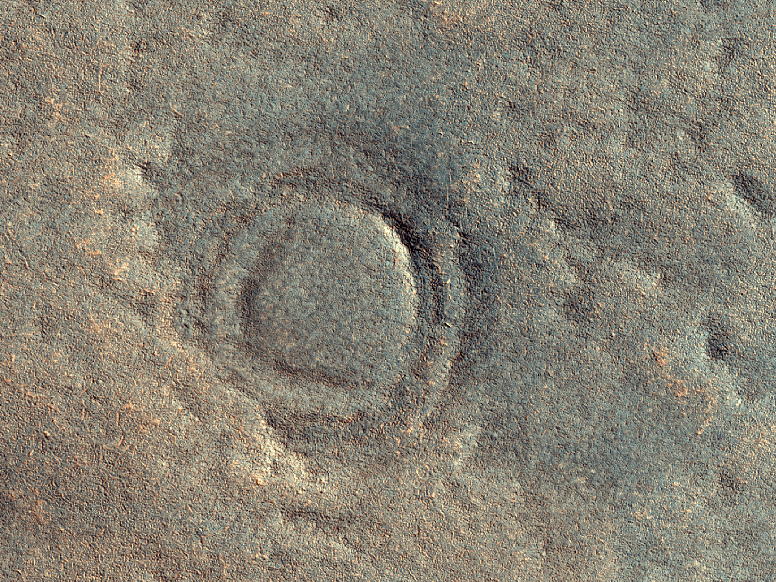 Modification of Ringed Crater