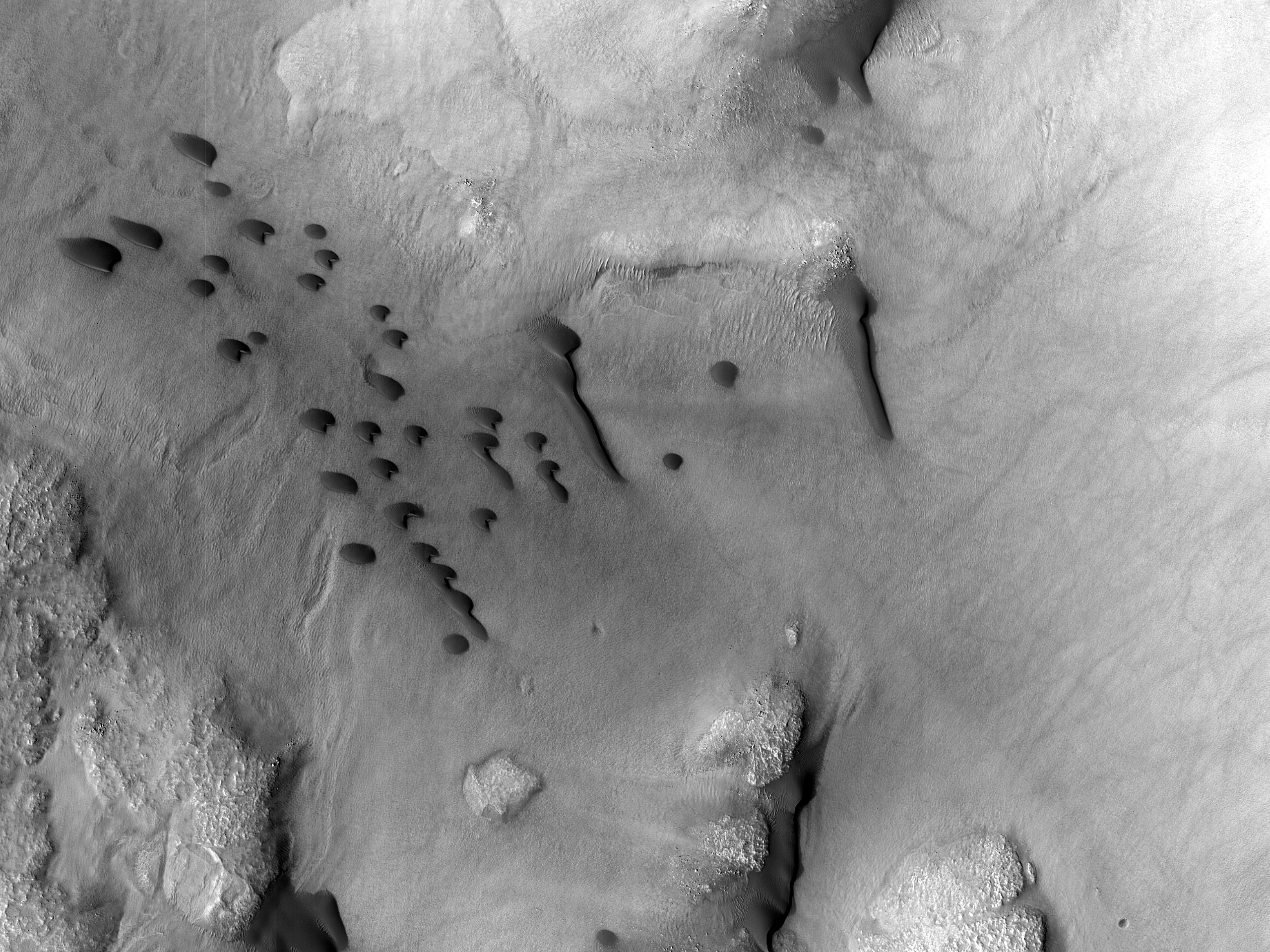 مراقبة الكثبان في فوهة ليوت (Lyot Crater)