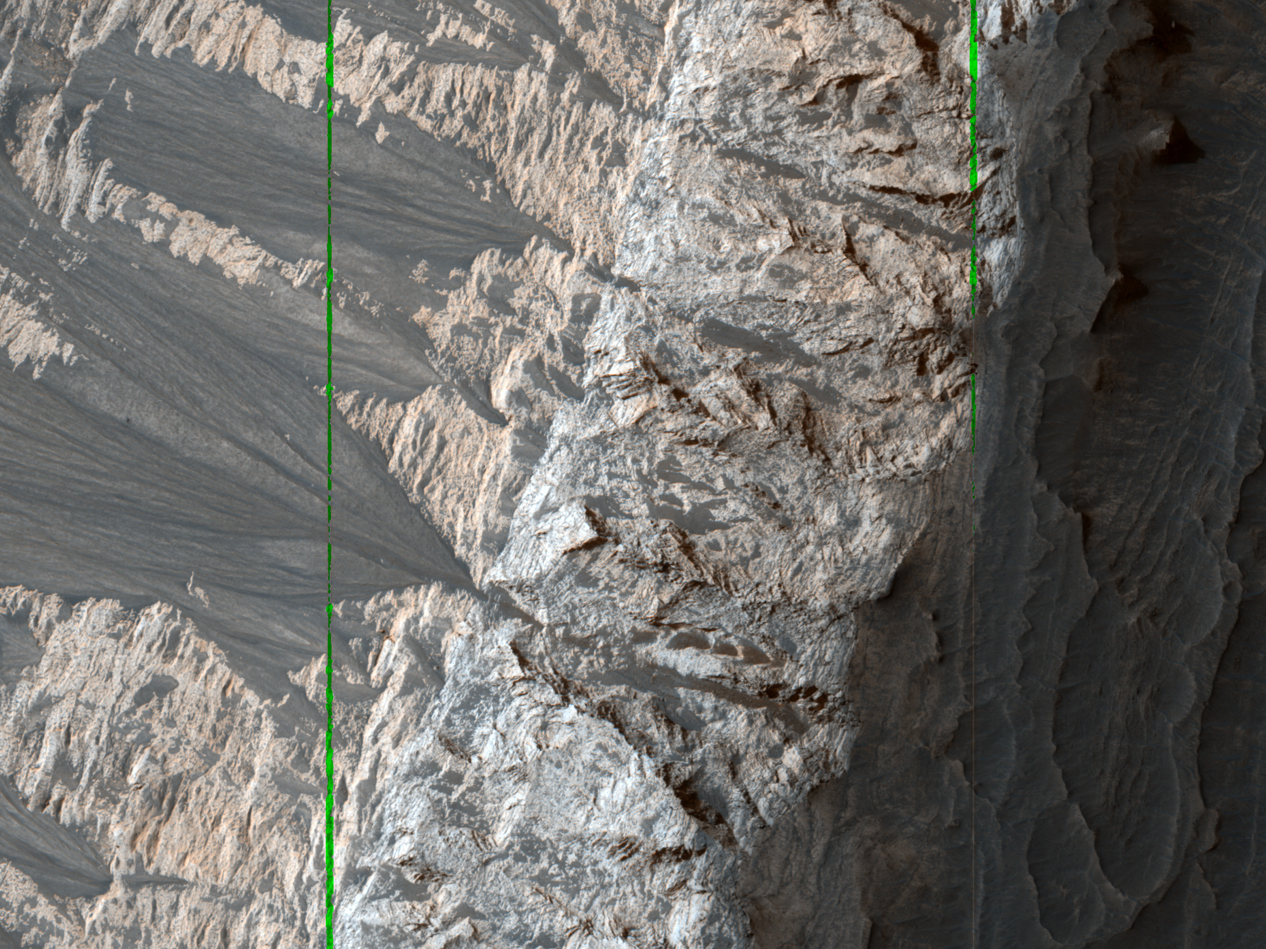 Cliffs of Crumbling, Layered Sediments