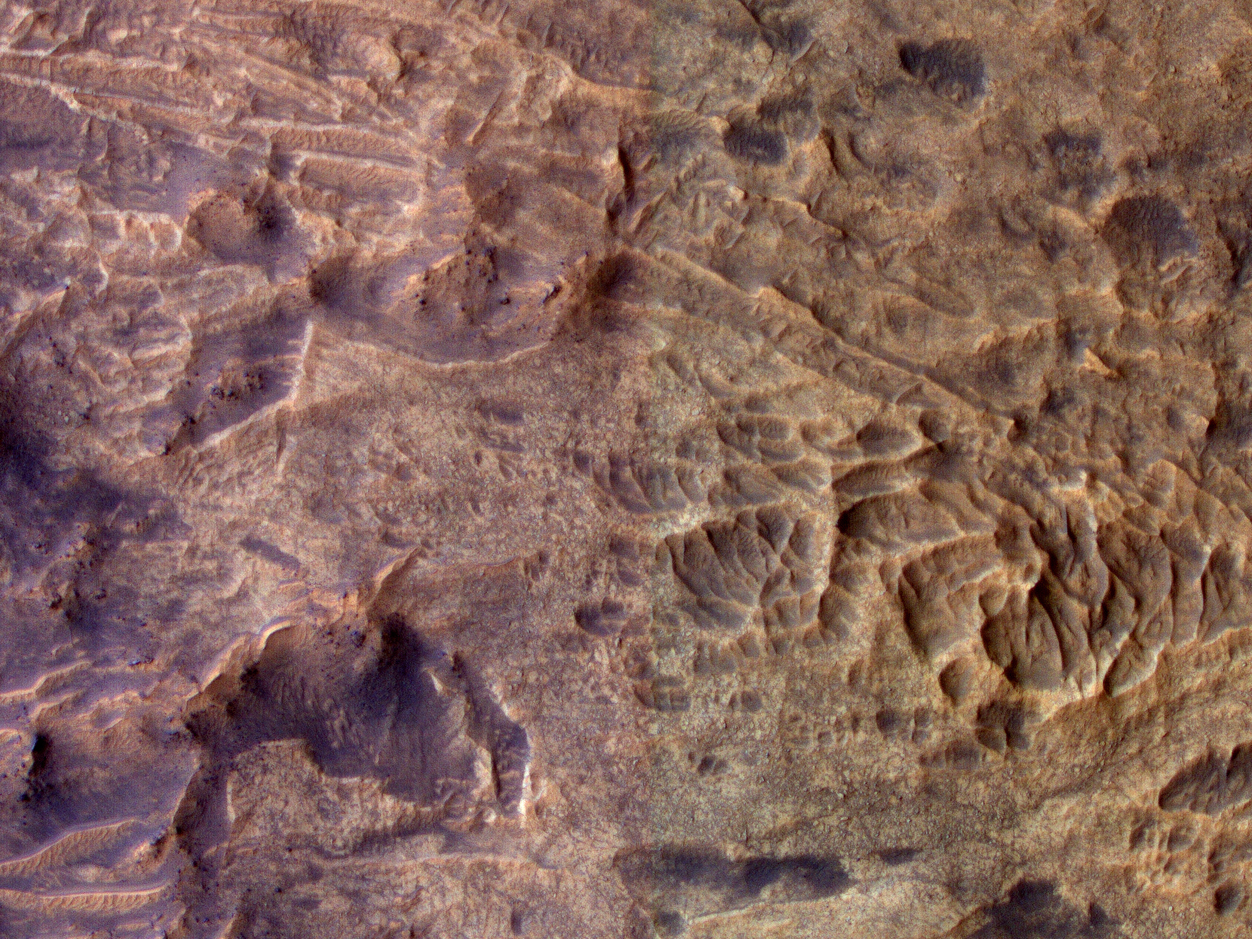 Stratigraphie von Aeolis Mons im Gale-Krater