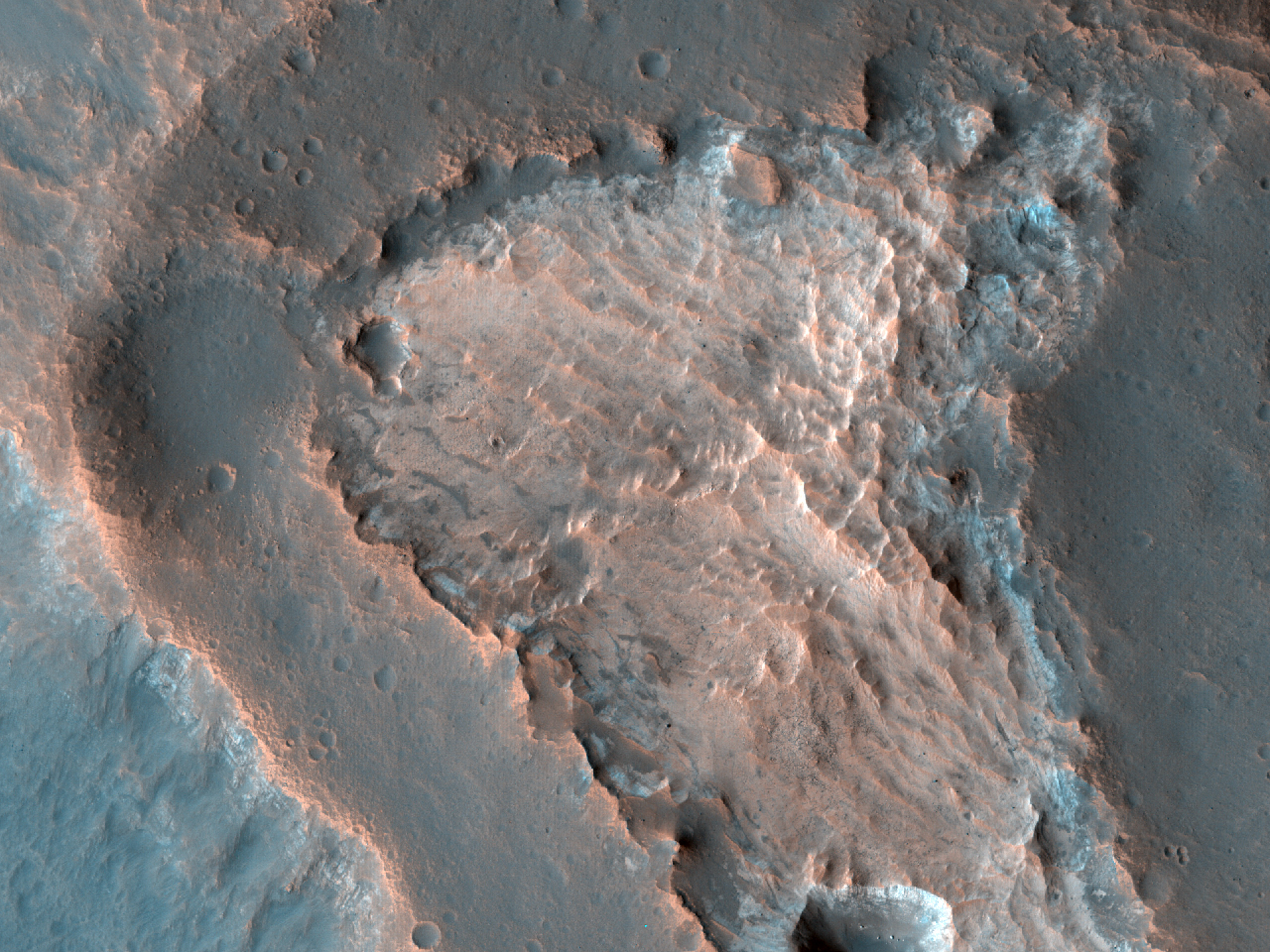 Strata in Butte in Chryse Planitia