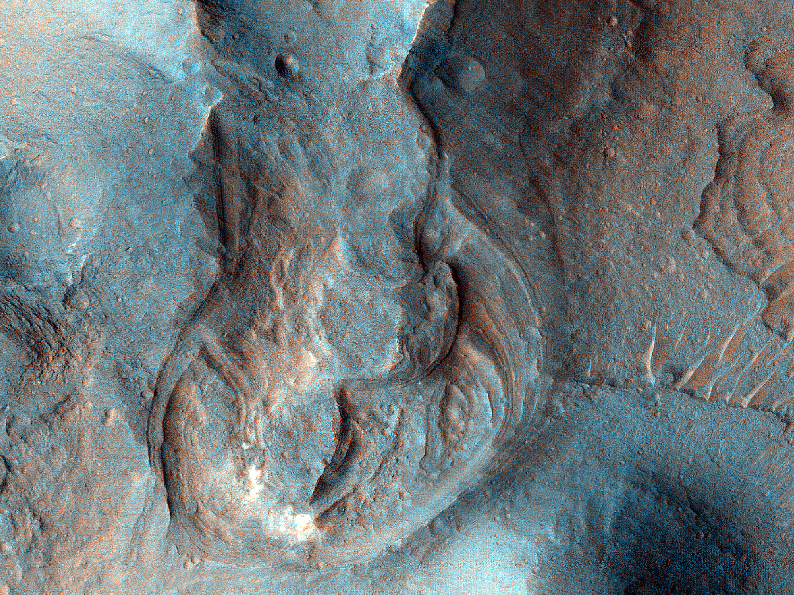 Hills in Coprates Chasma