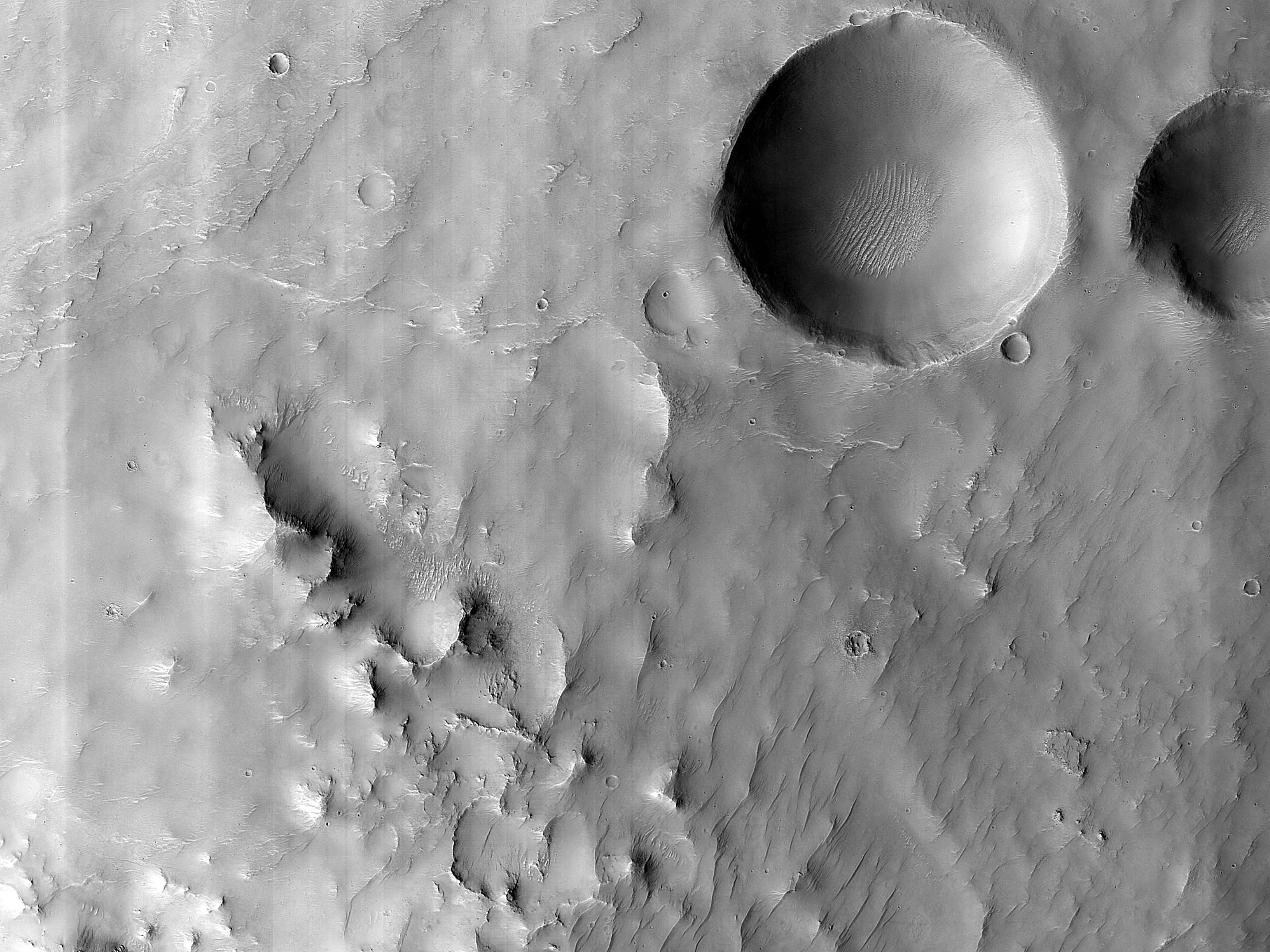 A Fan in a Low Latitude Crater