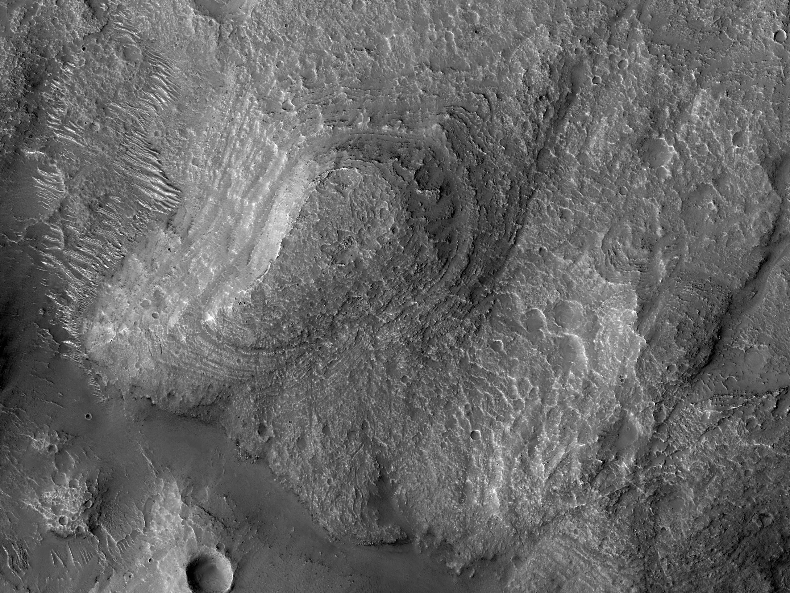 A Layered Mound in Claritas Rupes