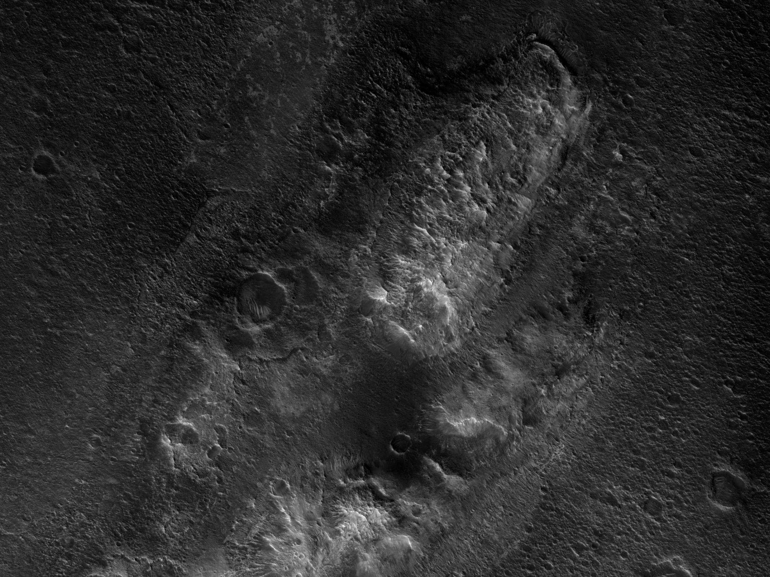 Crater Mounds in Chryse Planitia