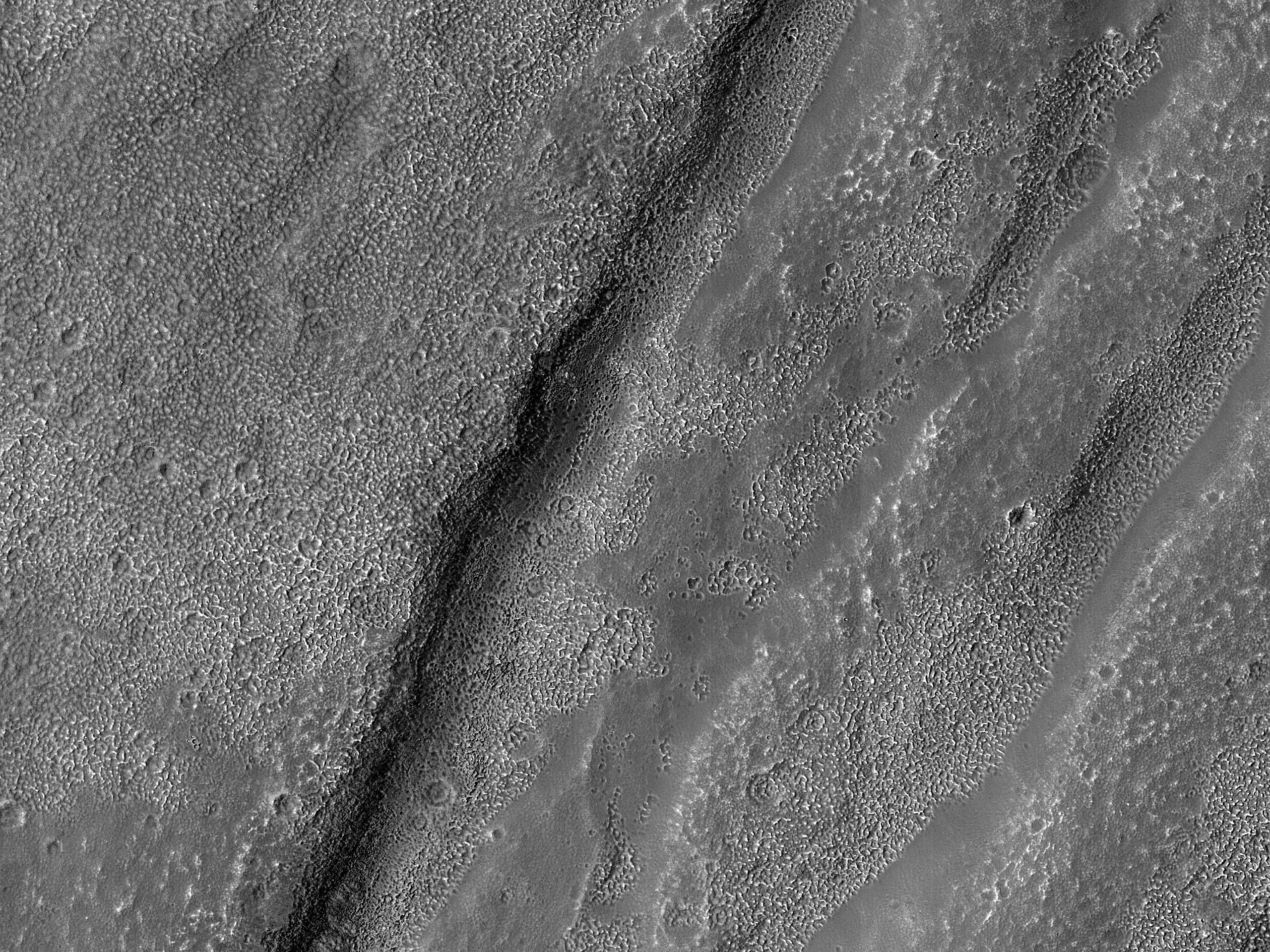 Channels in Claritas Fossae