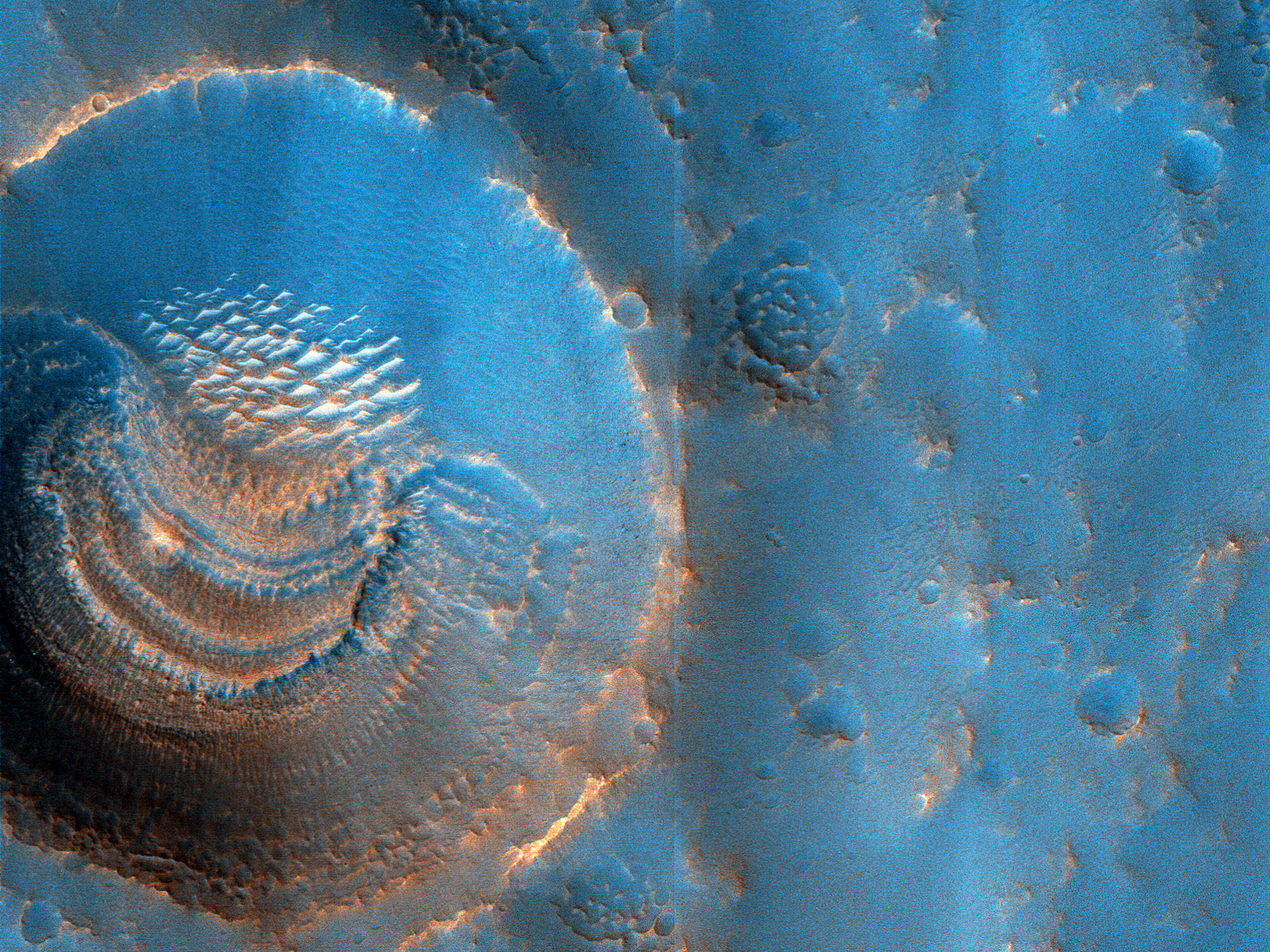 Mysterious Crater Deposits
