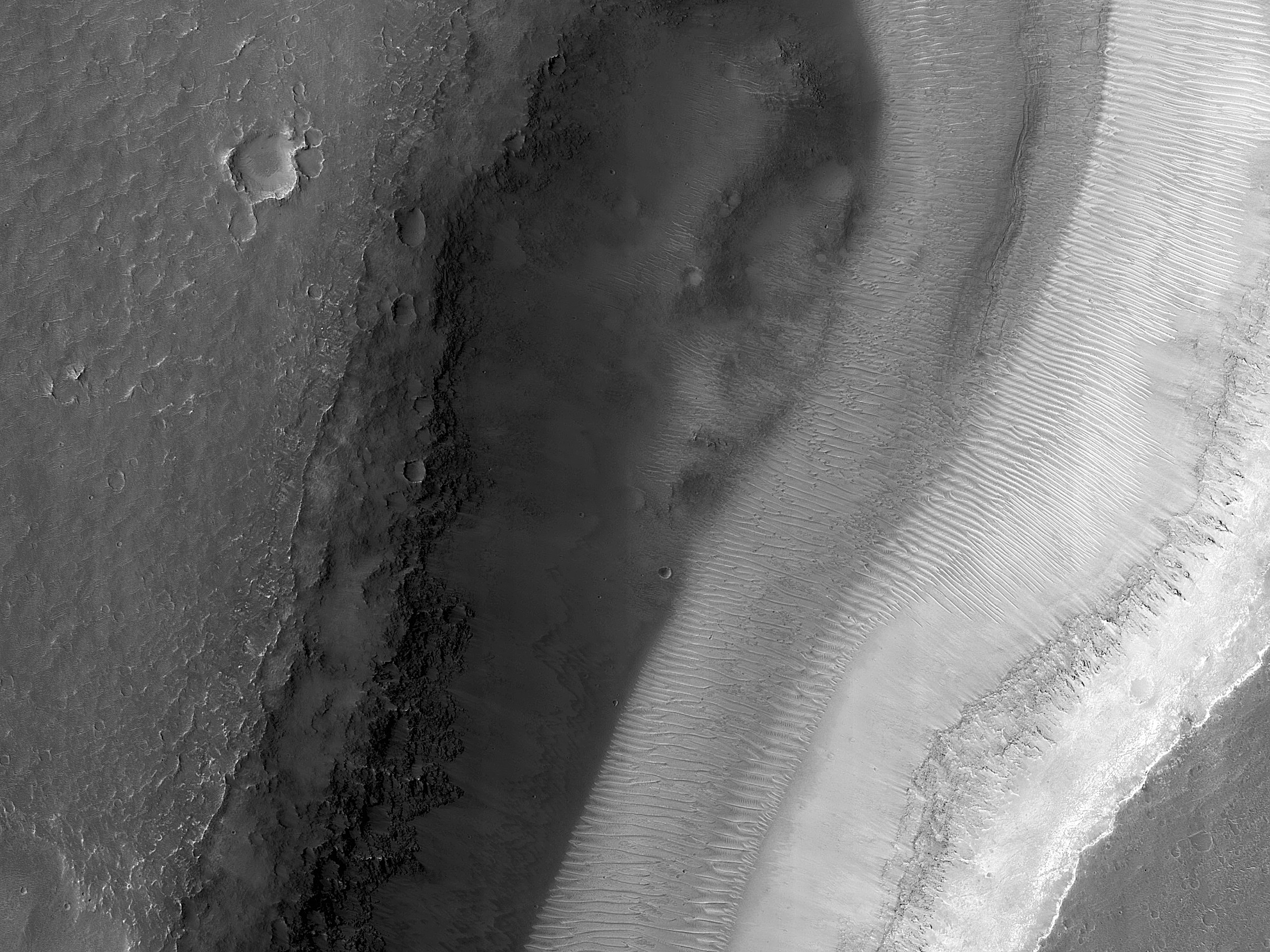 Winding about in Nirgal Vallis