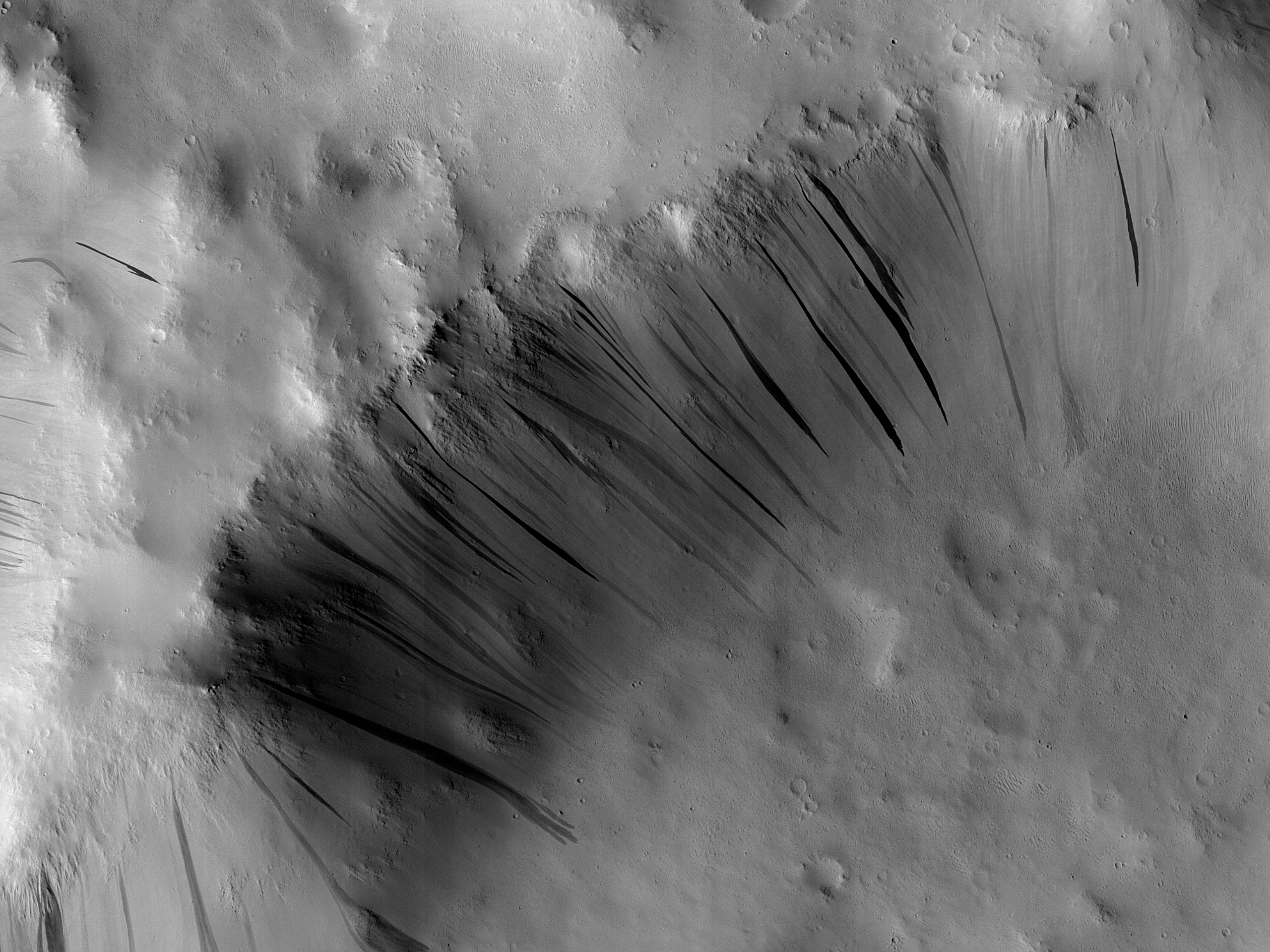 Faults on Rim of Orcus Patera