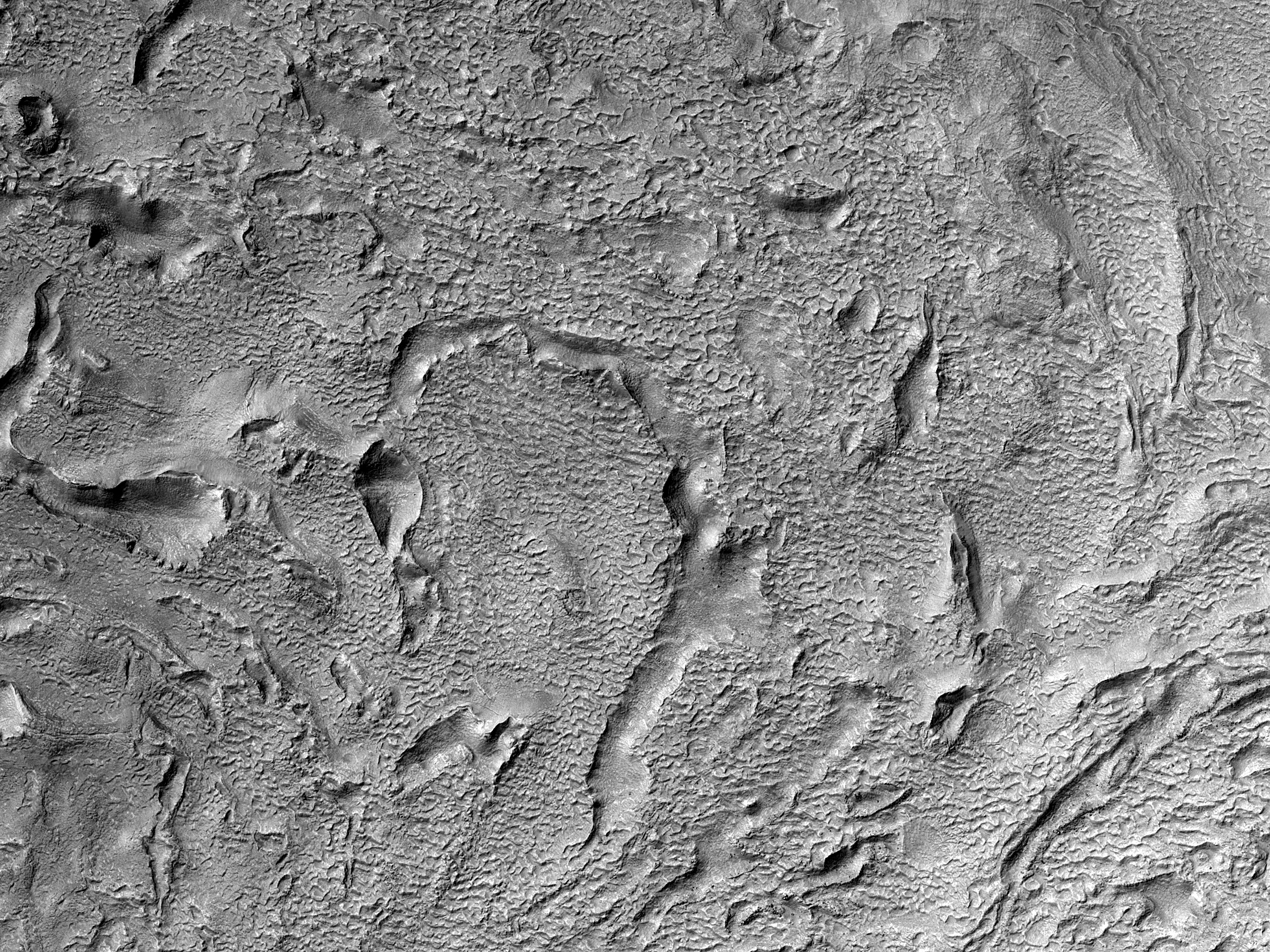 Surface Features East of Hellas Planitia