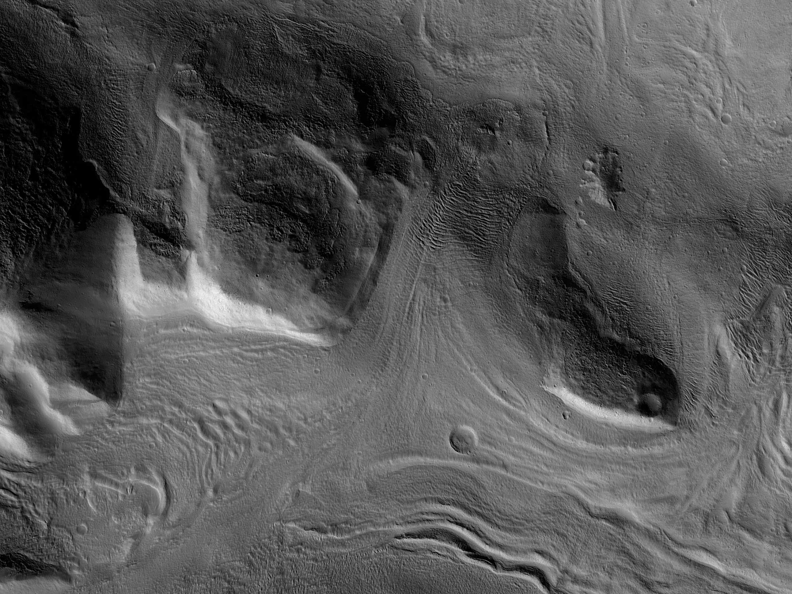 Crevassed on Mars