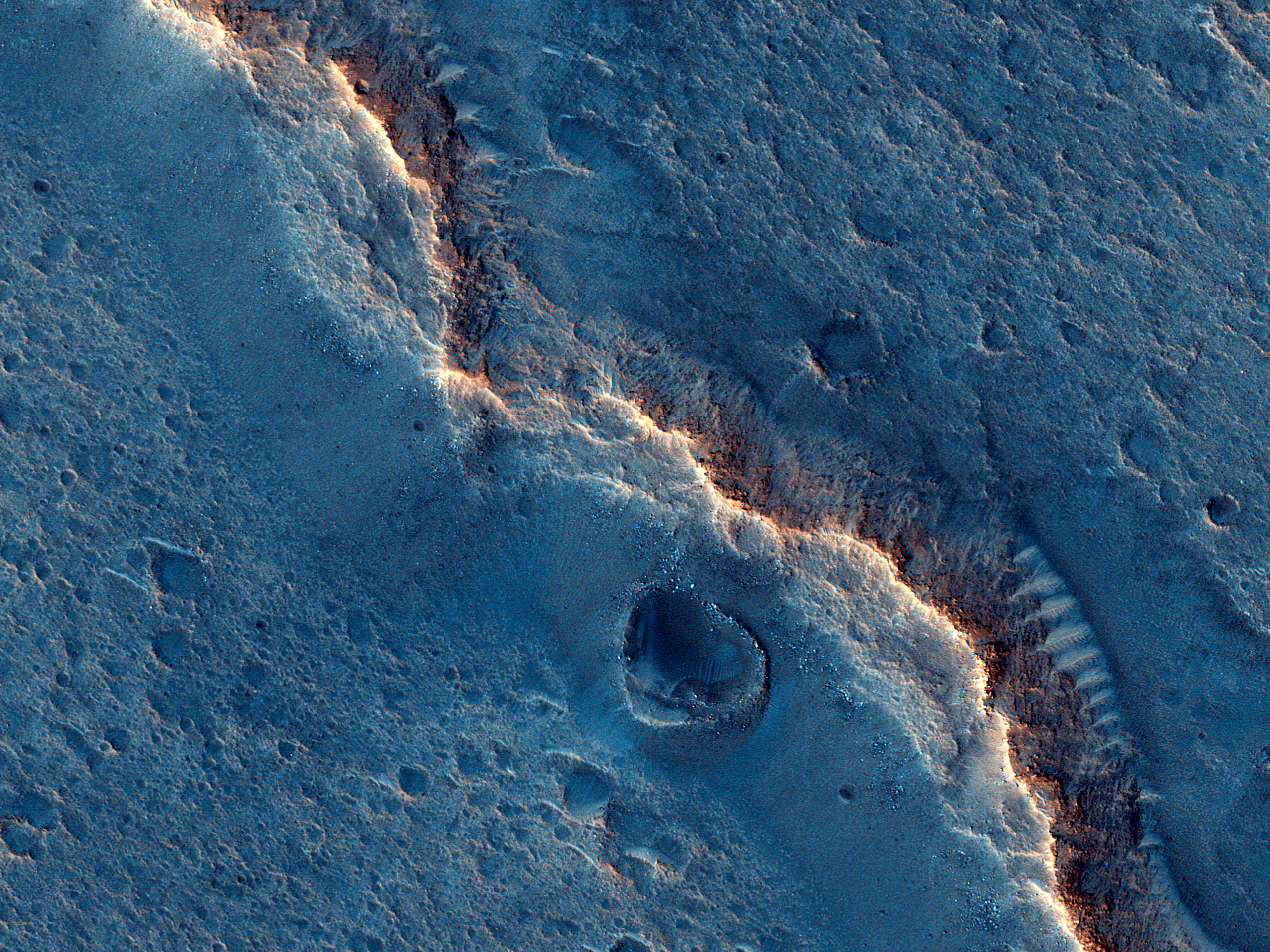 Troughs and Ridges in Chryse Planitia