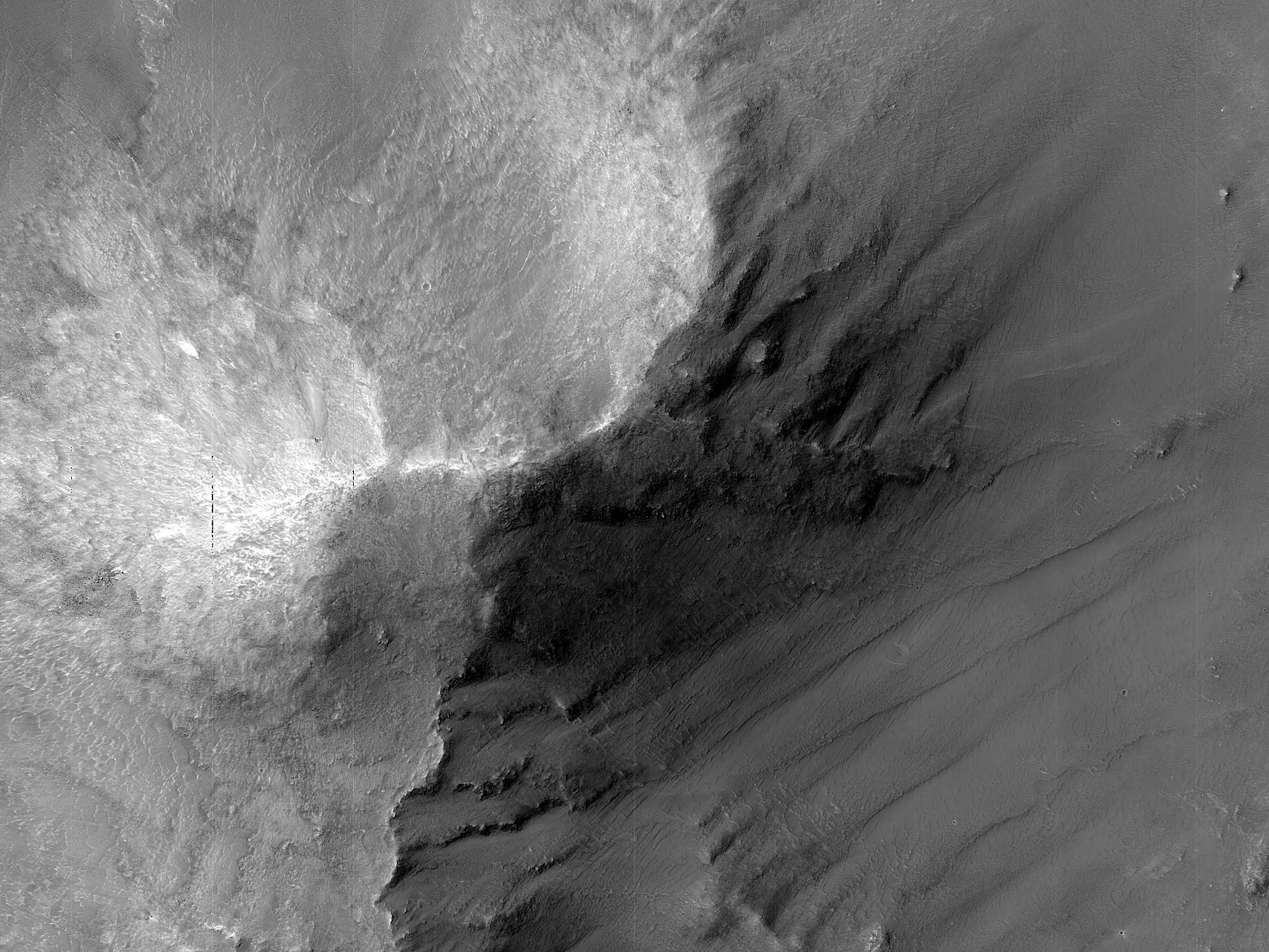 Remnant of Volcanic Cone in Claritas Fossae