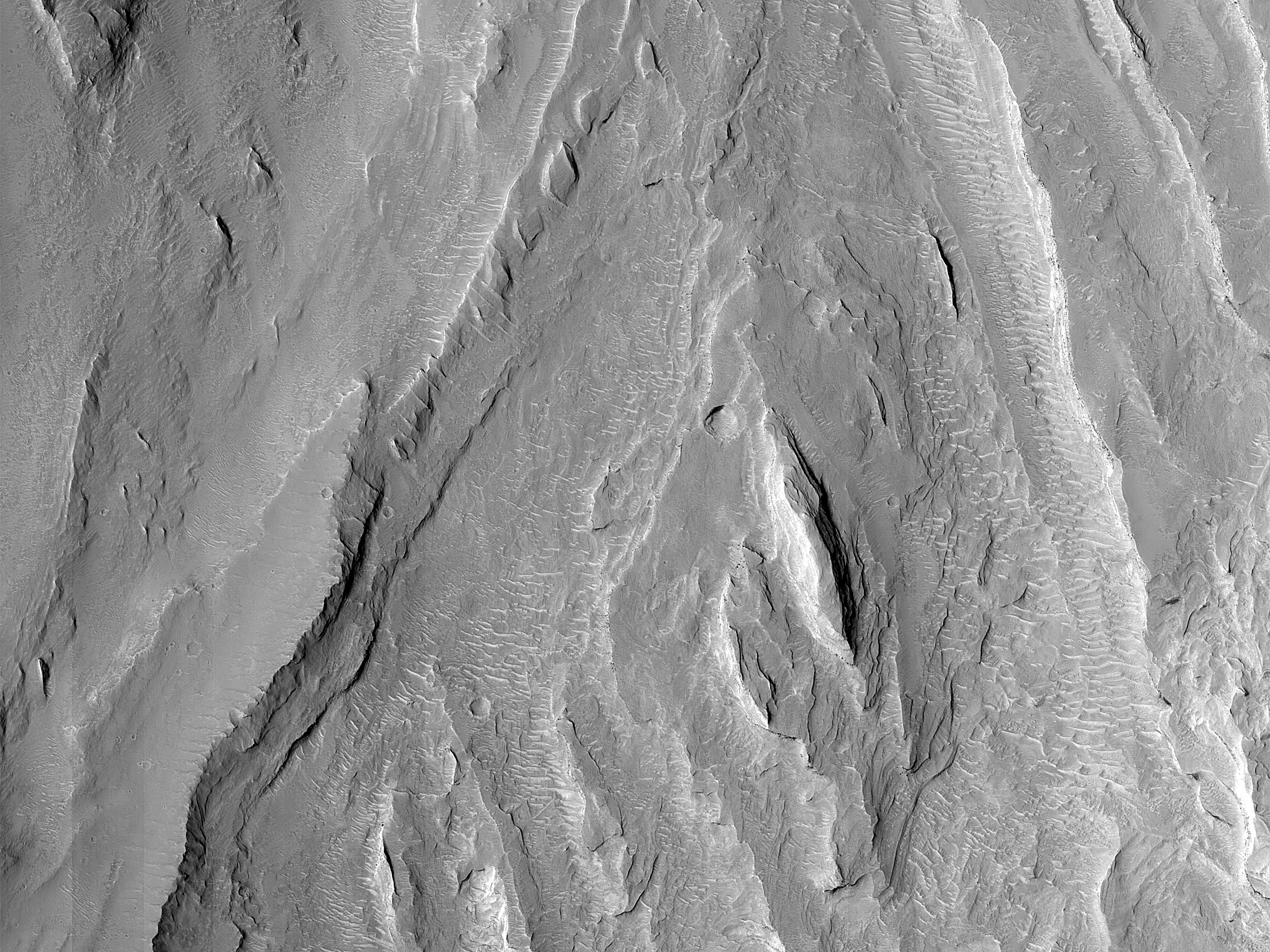 Upper Section of Channel in Gale Crater
