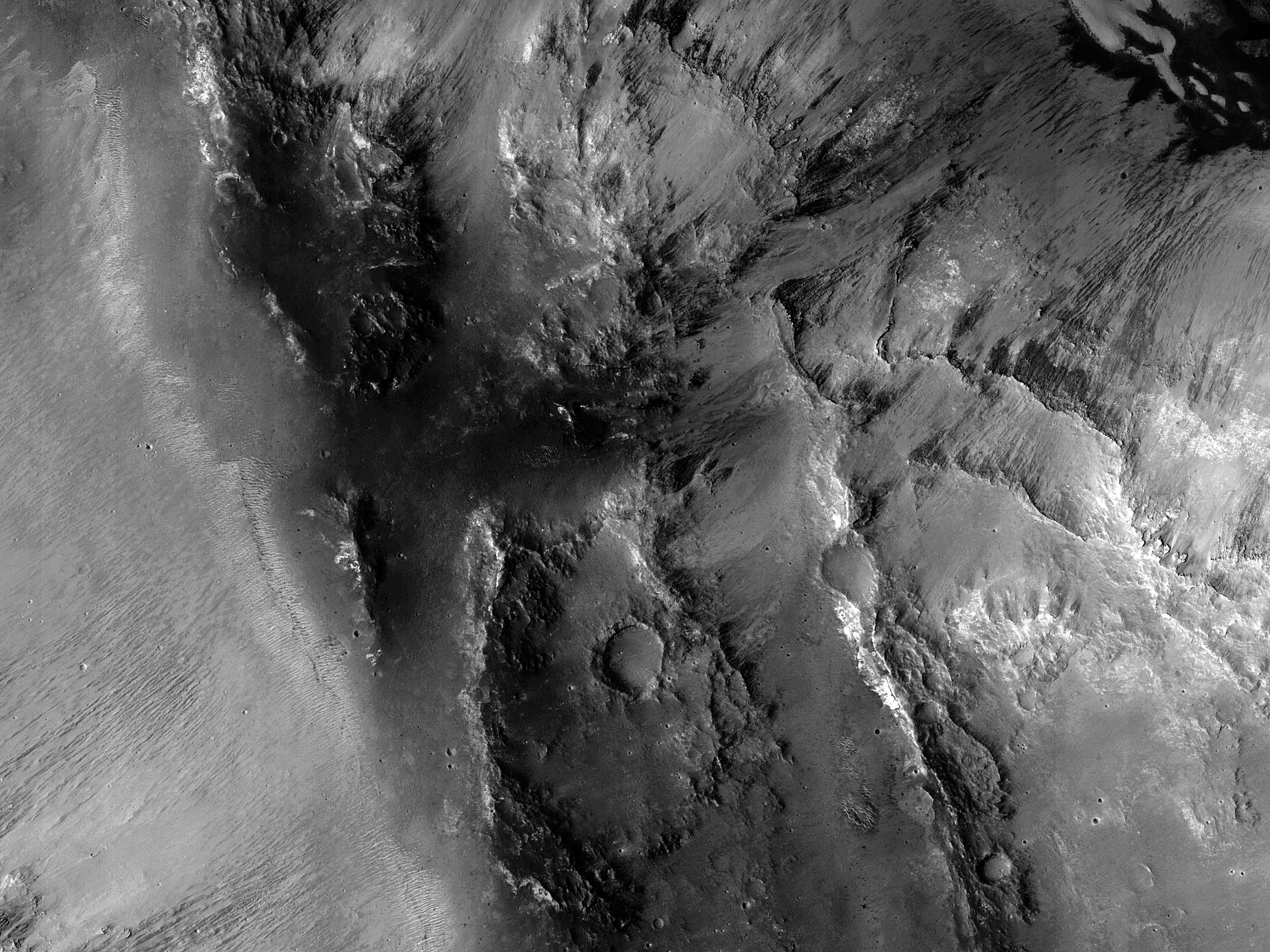 Collapsed Structure North of Ganges Chasma