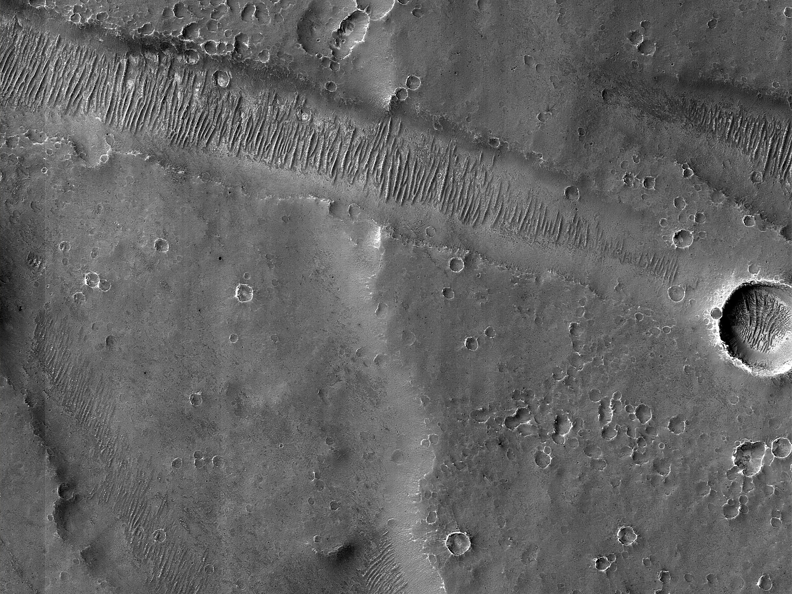 Graben Southeast of Melas Chasma
