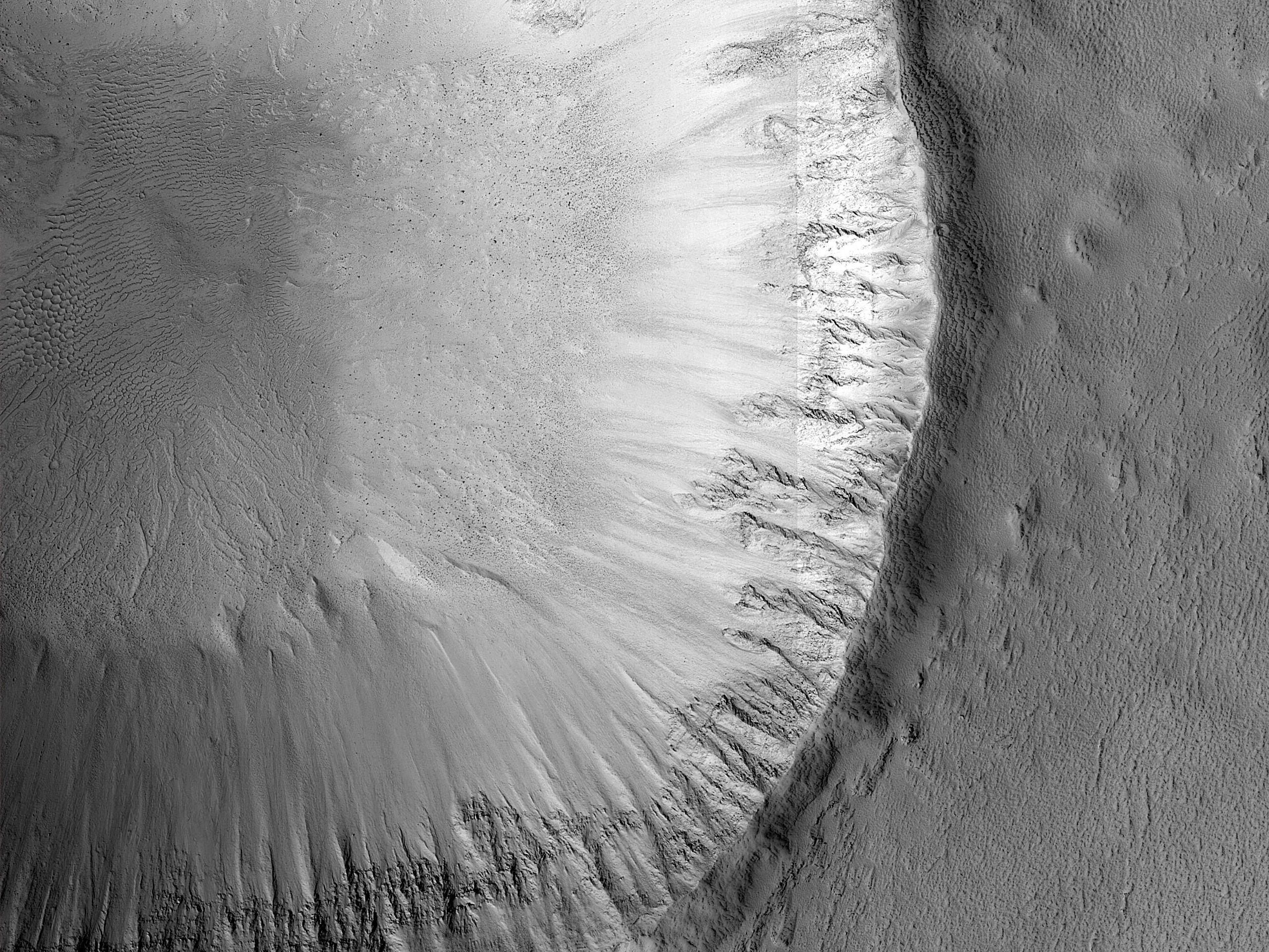 Slope Streaks in Amazonis Planitia