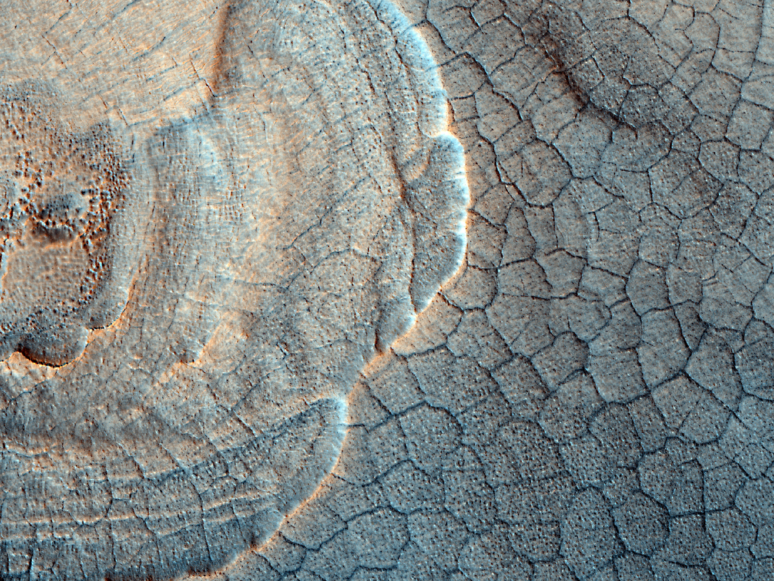 Utopia Planitia Scalloped Terrain