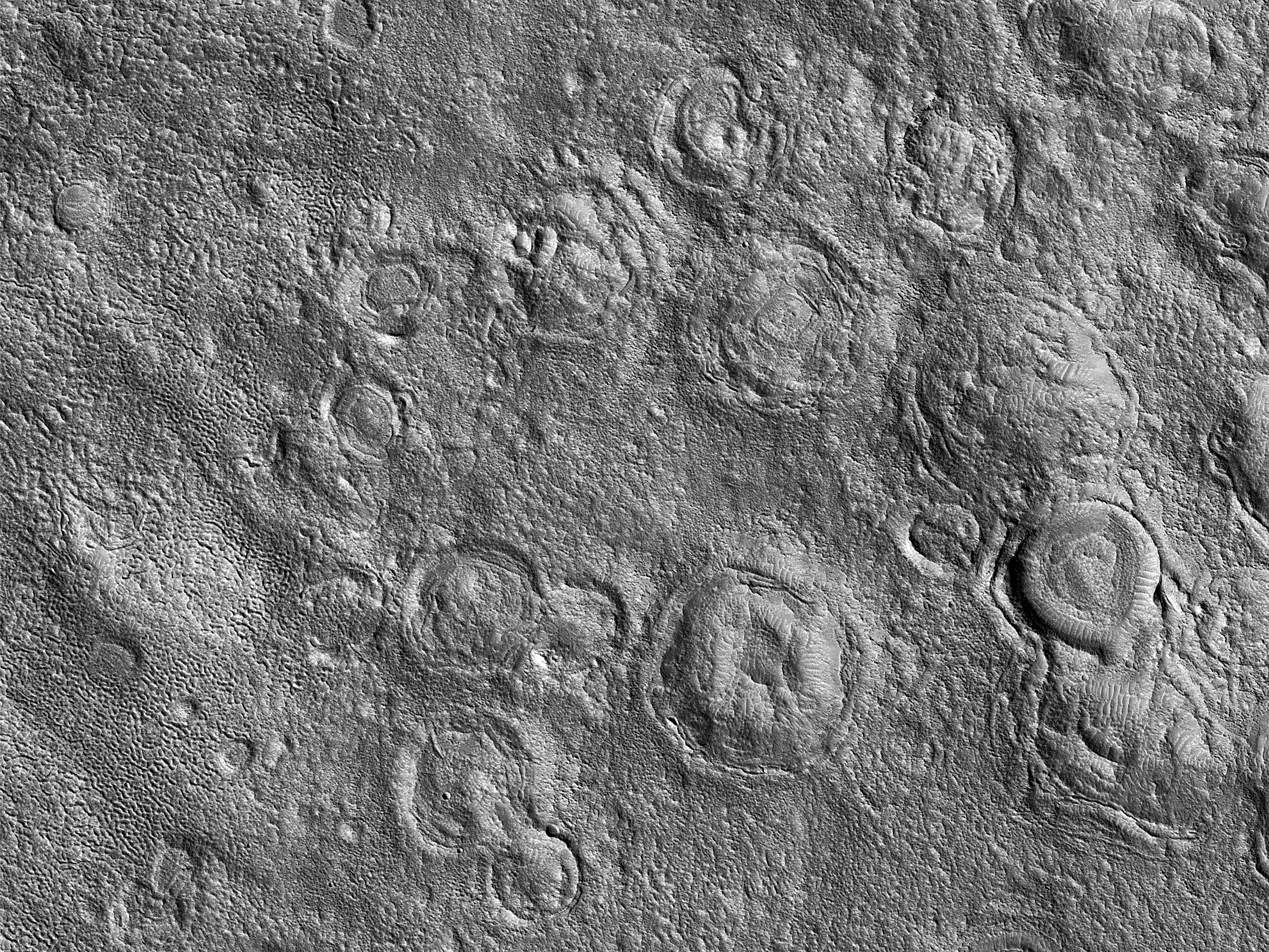 Layered Mesas near Hrad Vallis