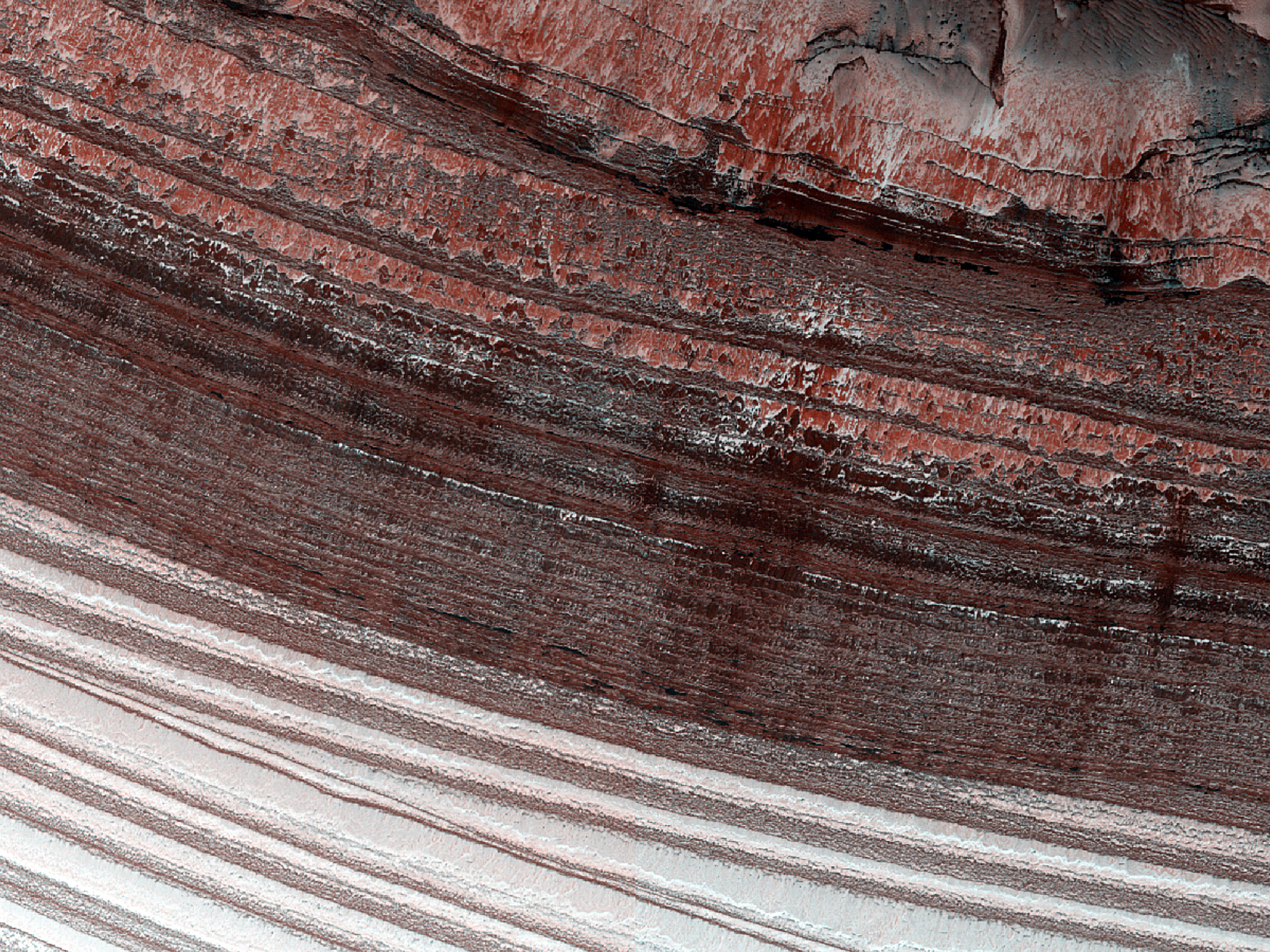 North Polar Layered Deposits Avalanche Scarp Site