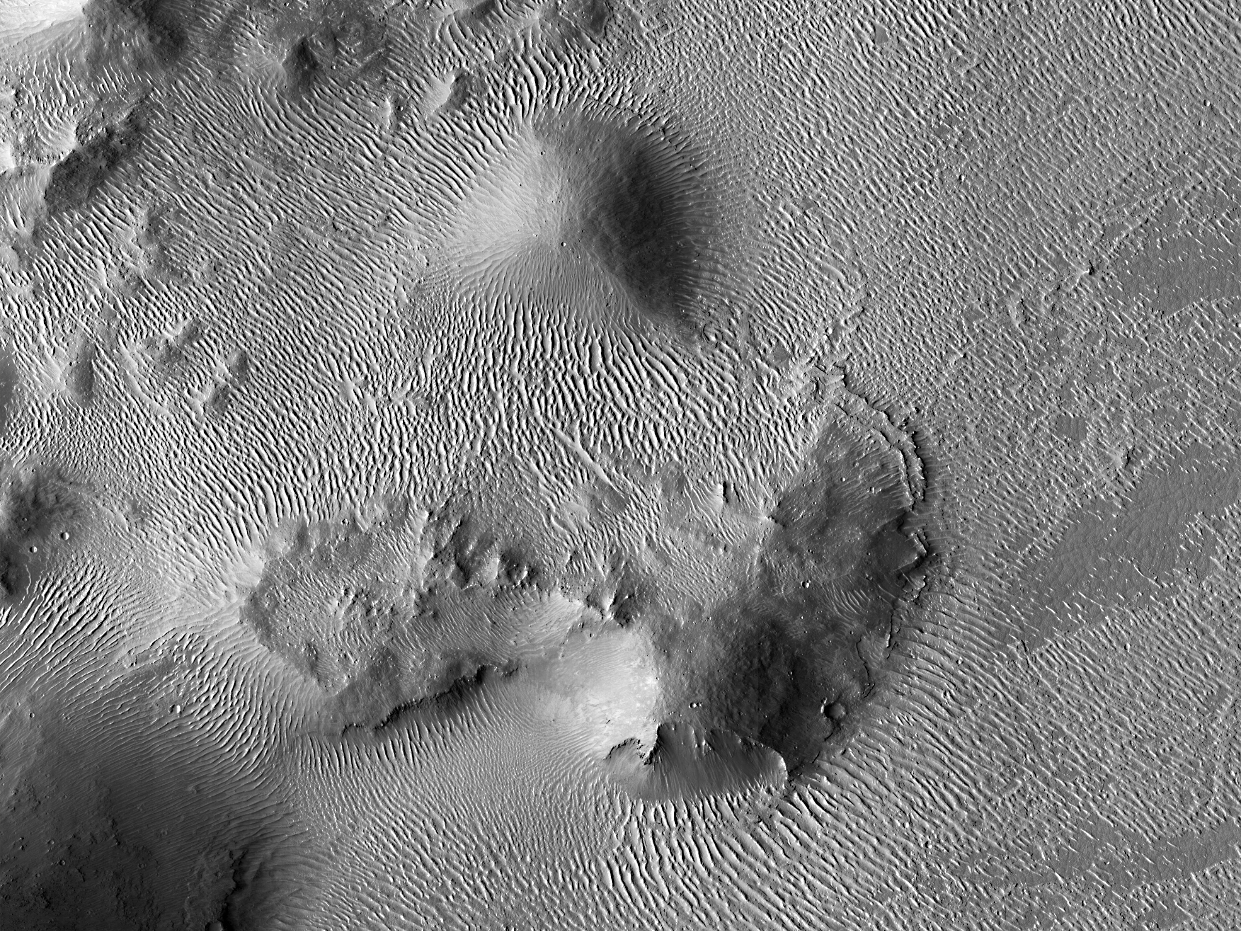 Lava Embaying Hills in Elysium Planitia