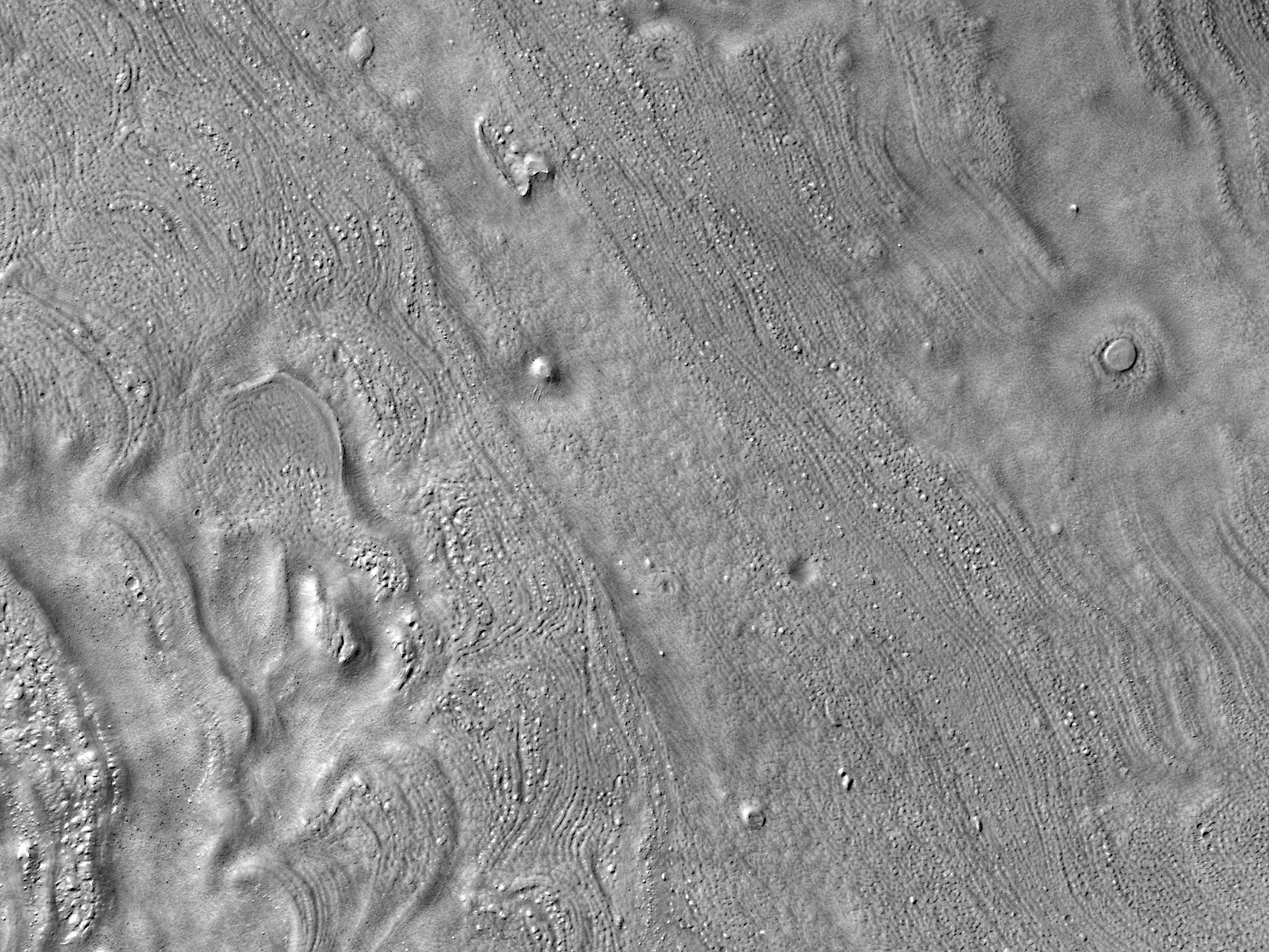Troughs and Ridges in Reull Vallis