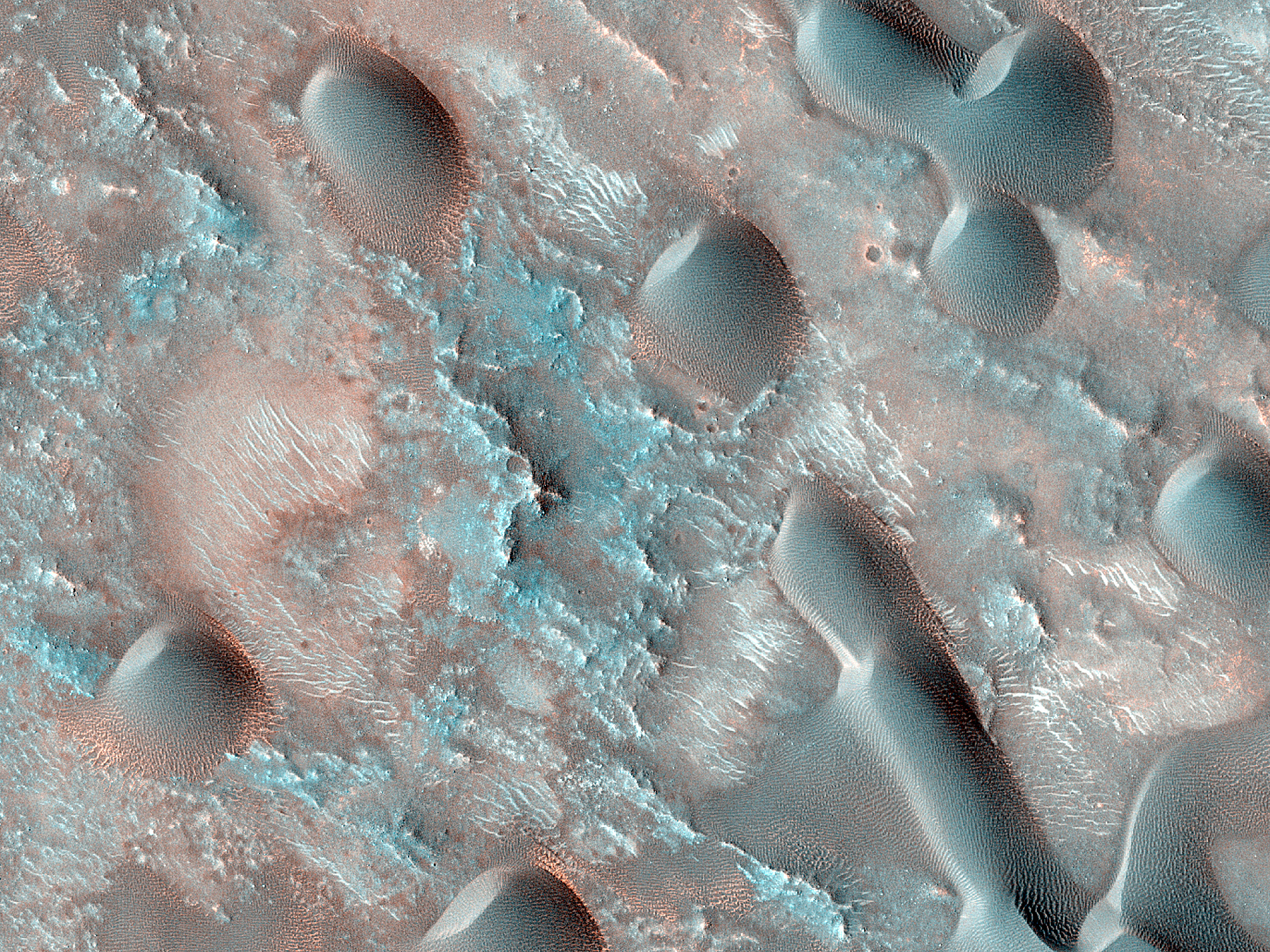 Light and Dark Dunes in Nili Fossae