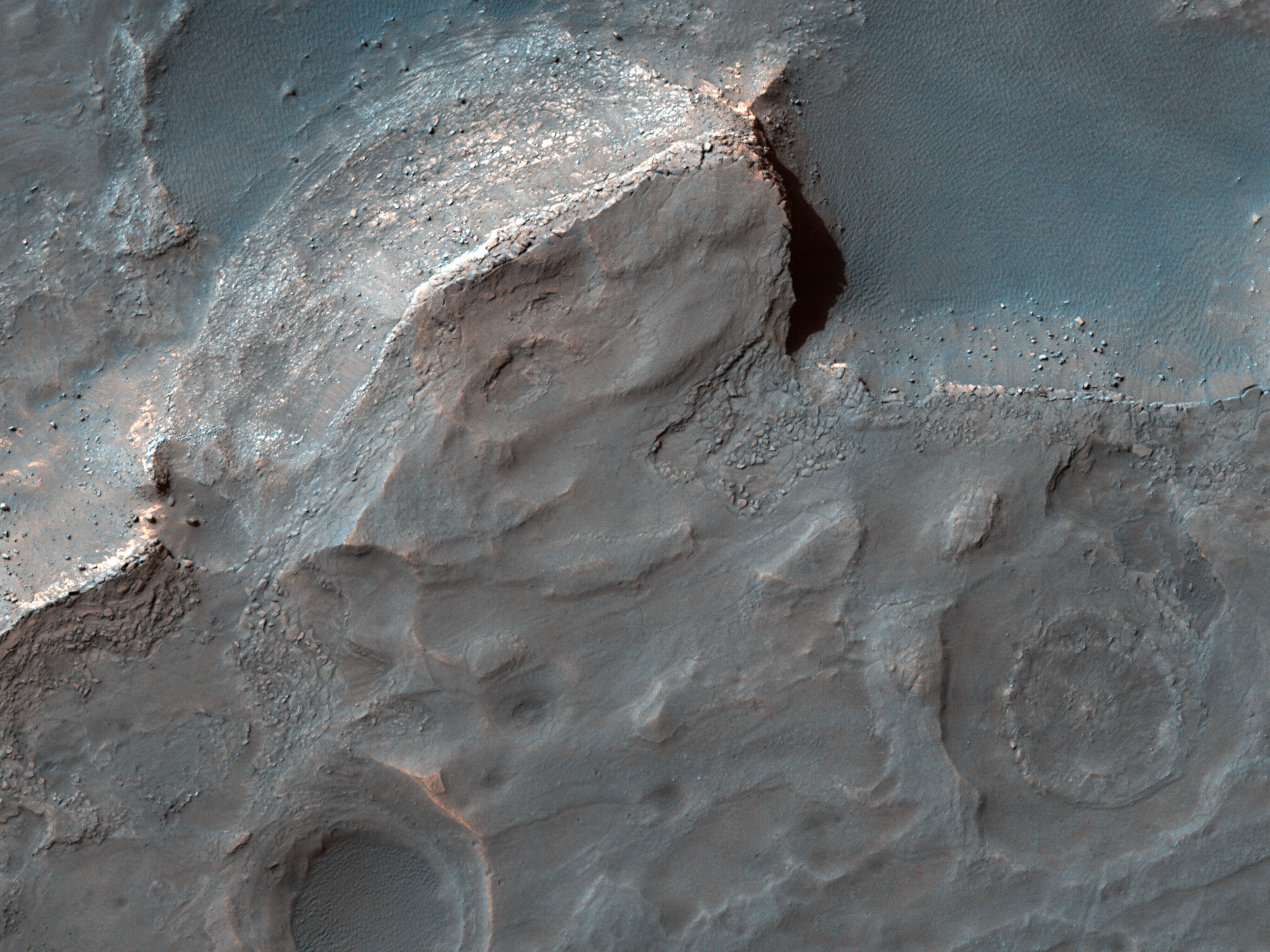 A Sedimentary Fan in Southeast Gale Crater