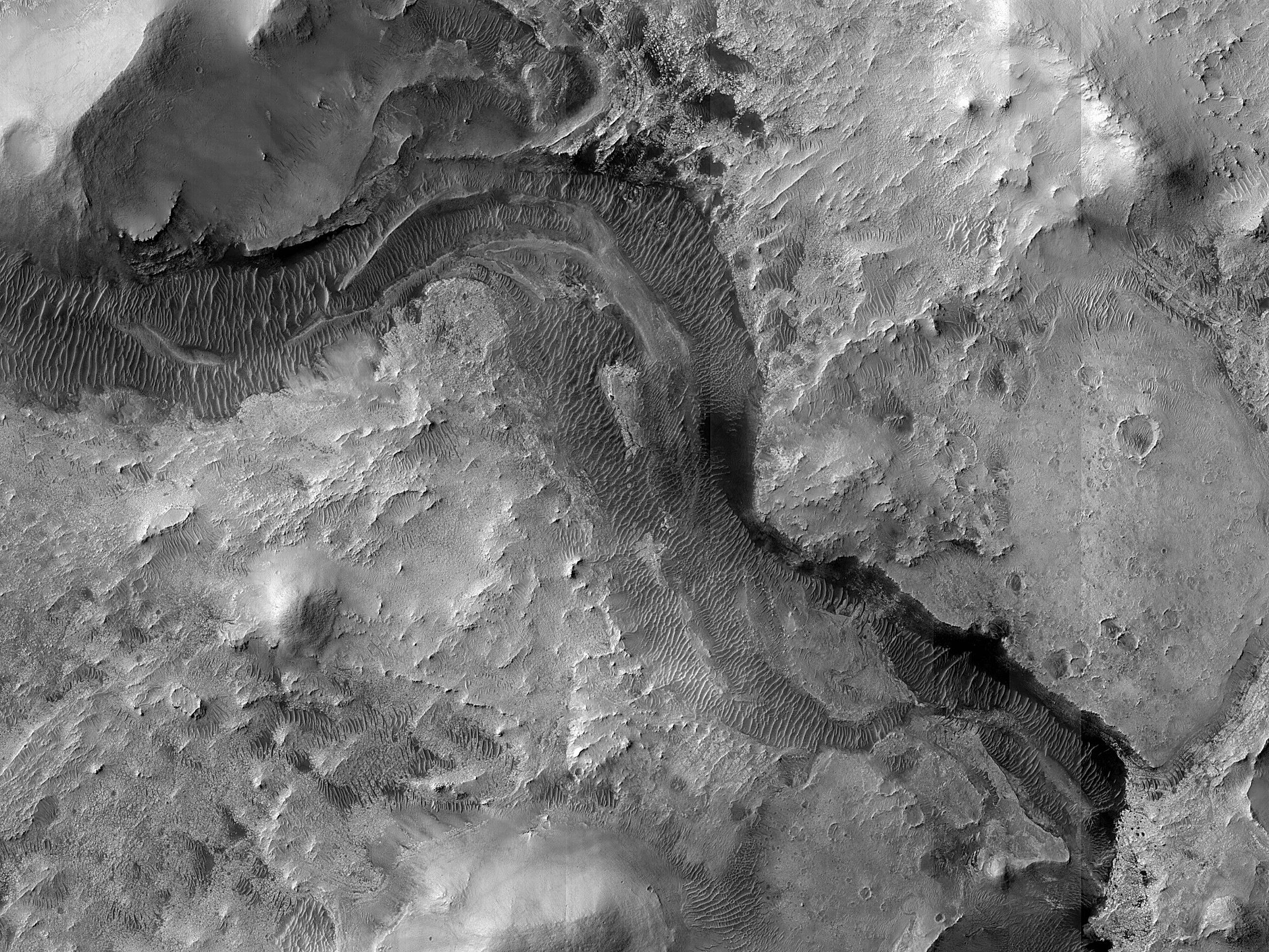 Preserved Meanders in a Jezero Crater Outlet