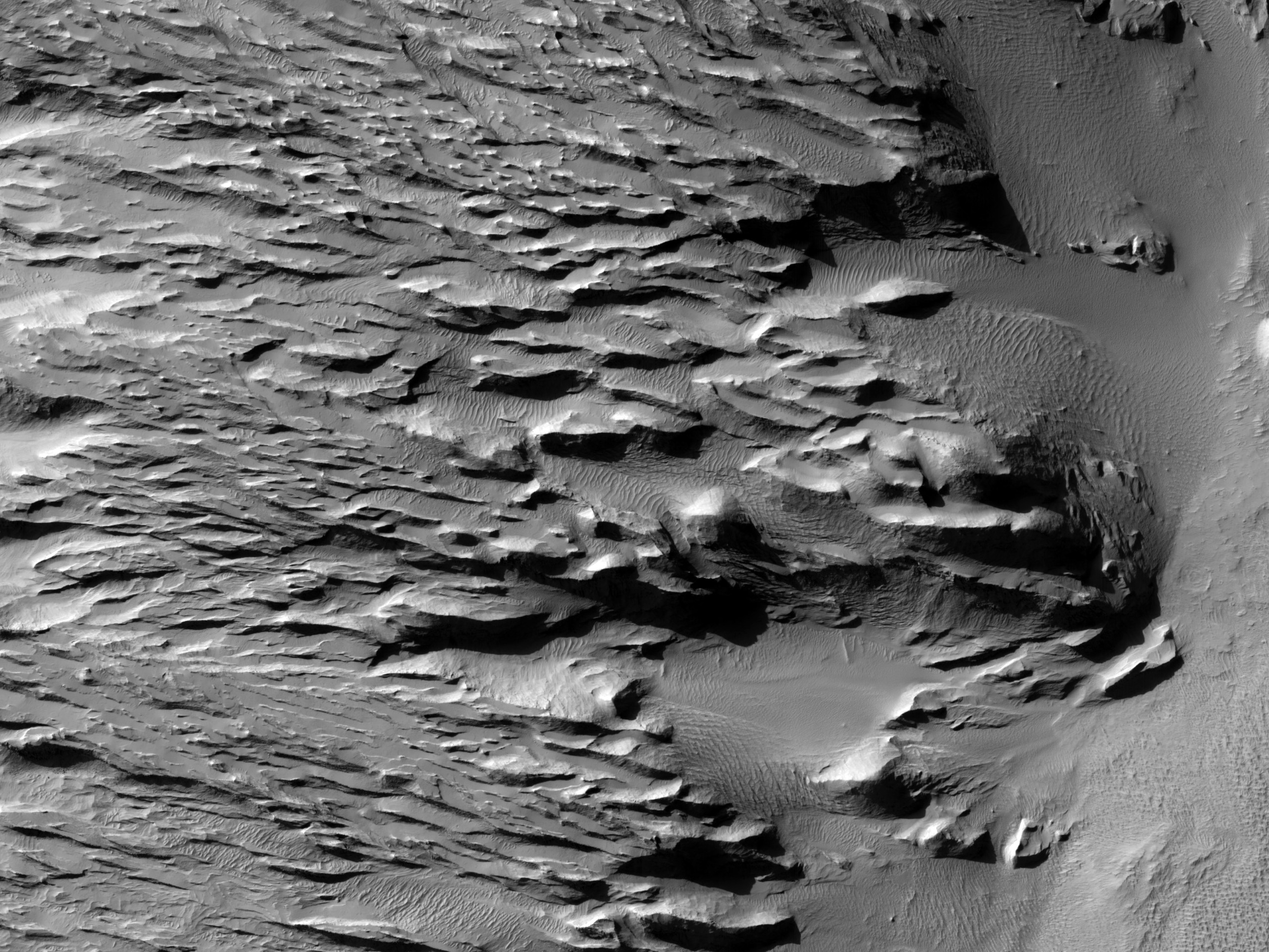 Eroded Sedimentary Rock Layers