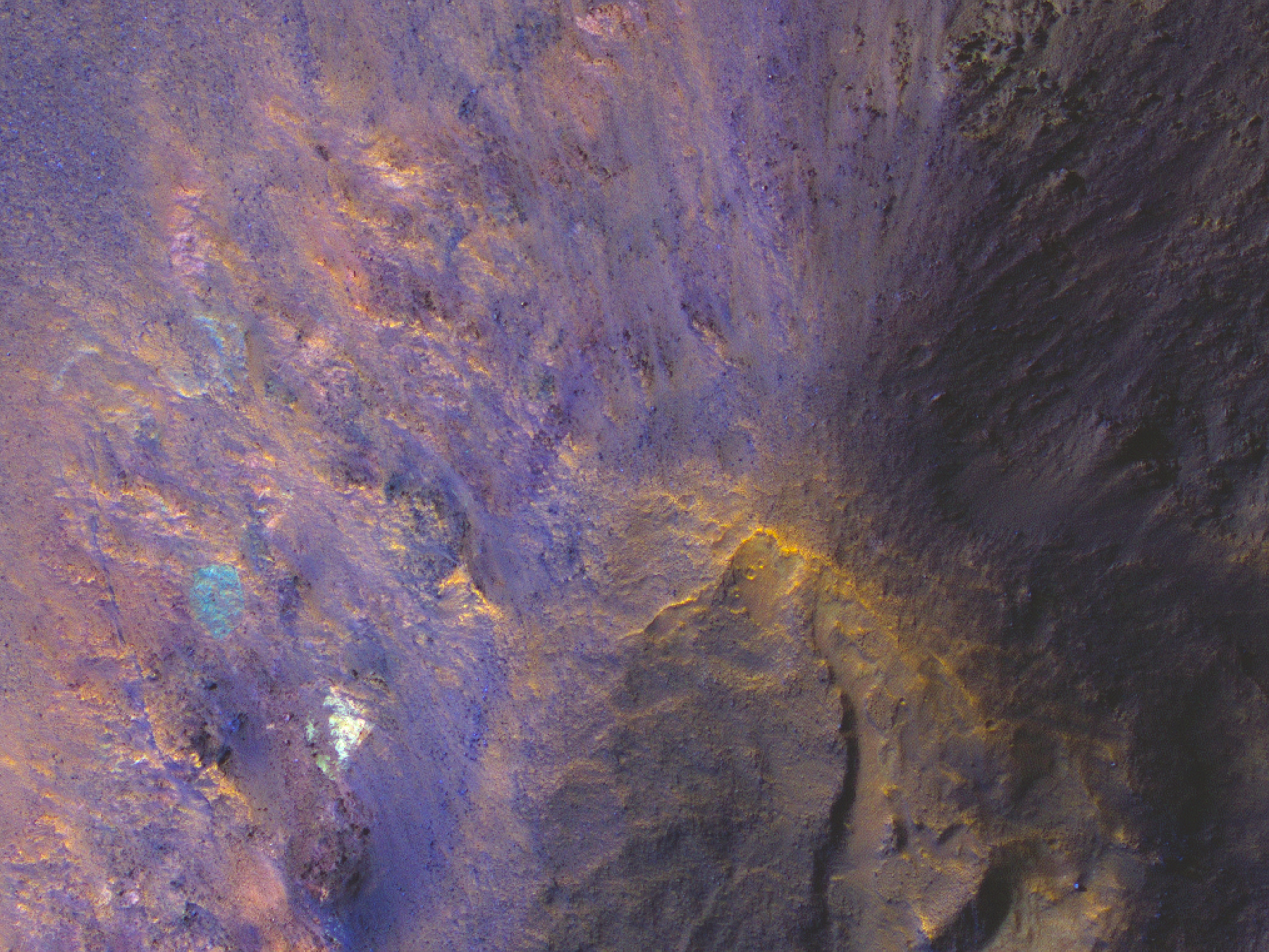 Crustal Blocks in the Walls of Coprates Chasma