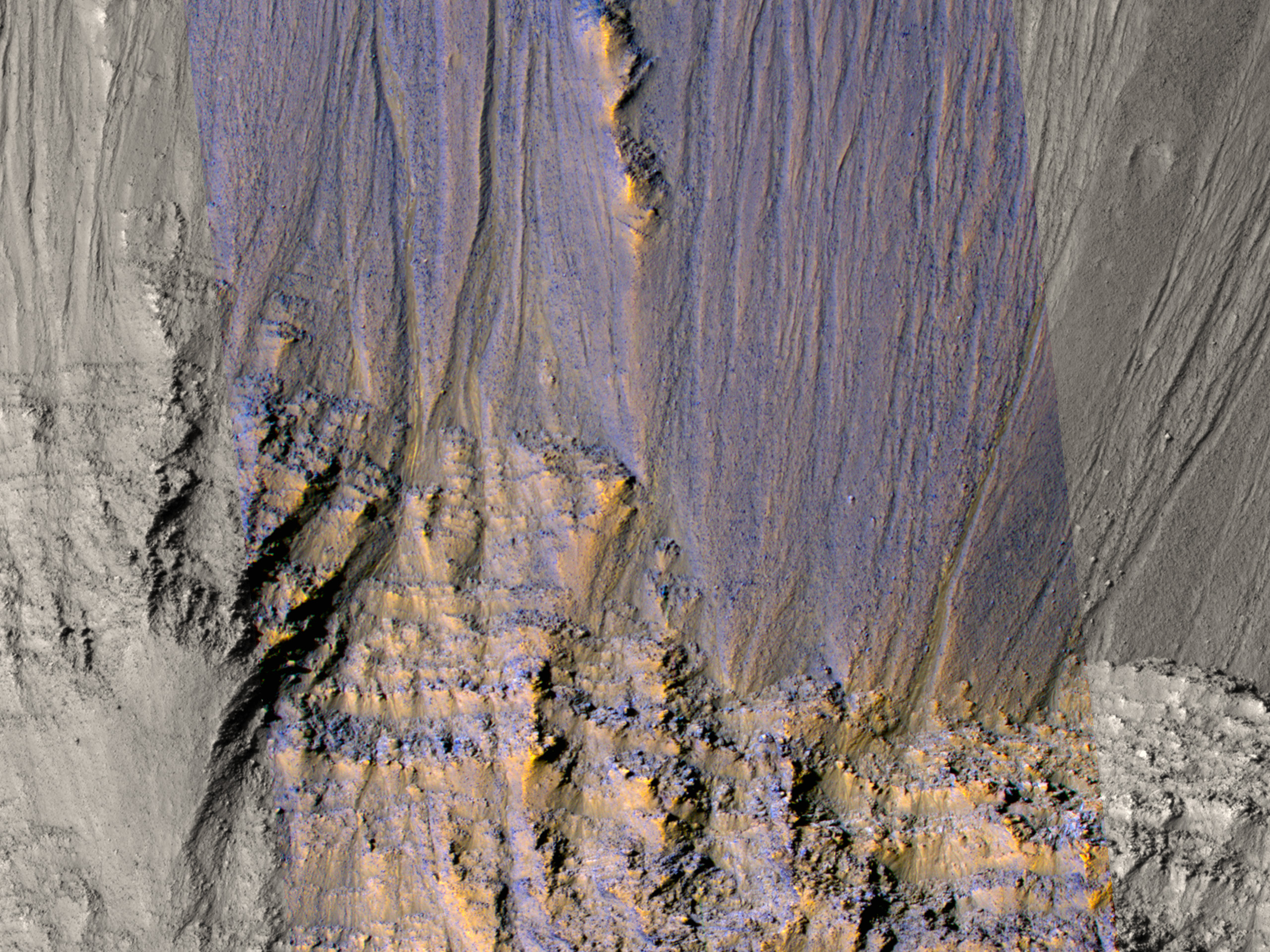 Gullies in Ius Chasma