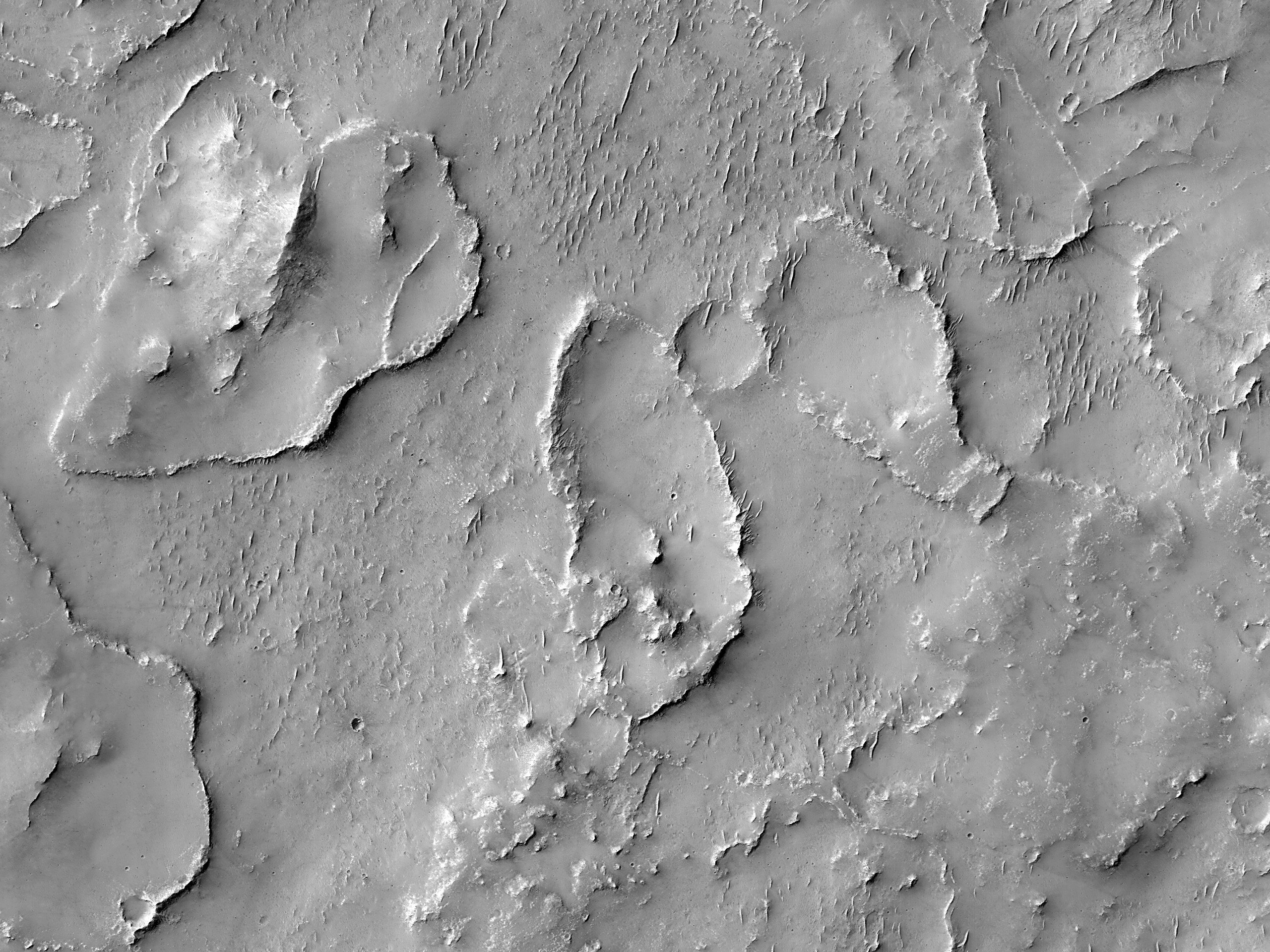 Strange Mesas in Noachis Terra