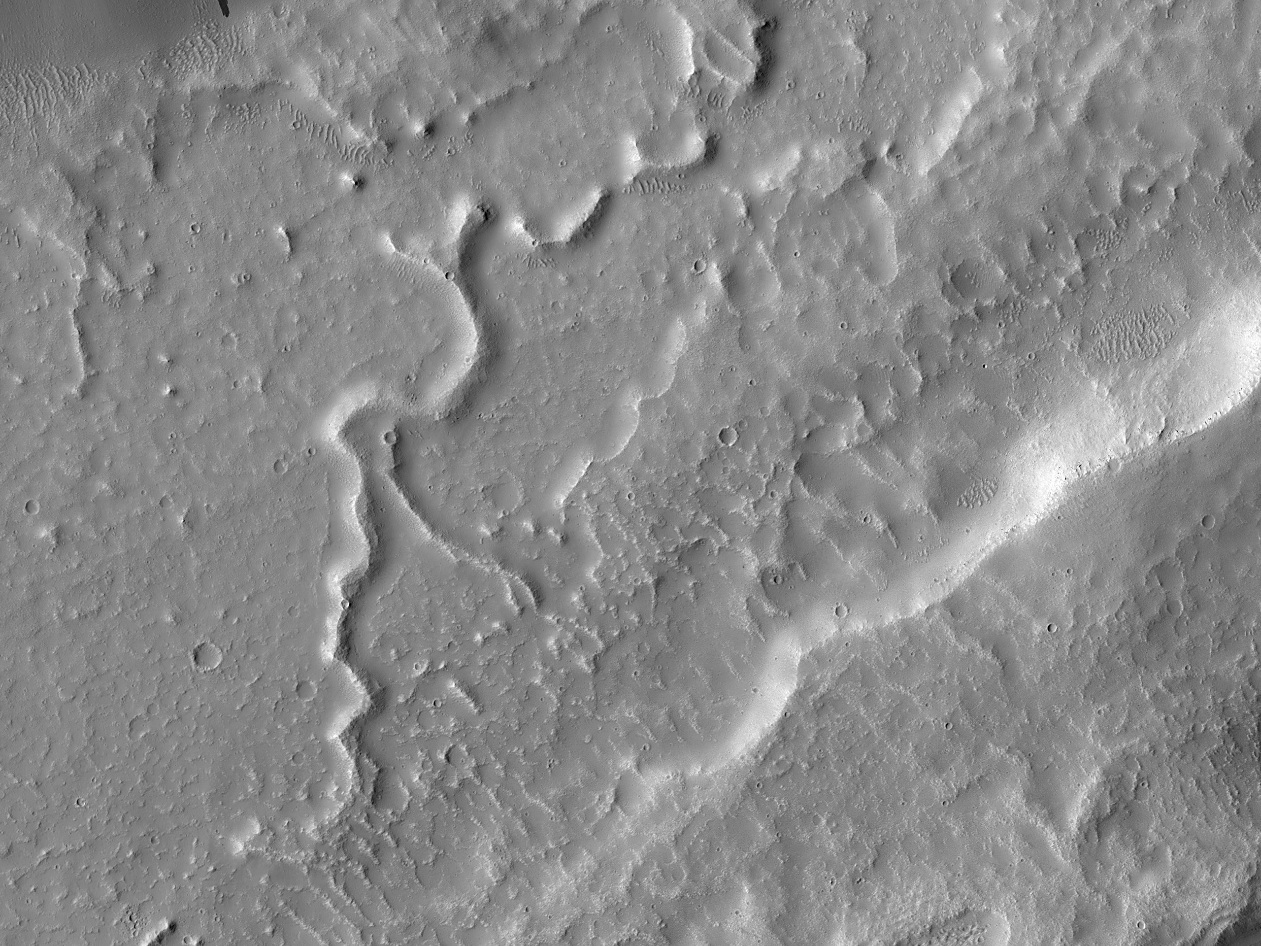 A Sinuous Ridge in Mareotis Fossae