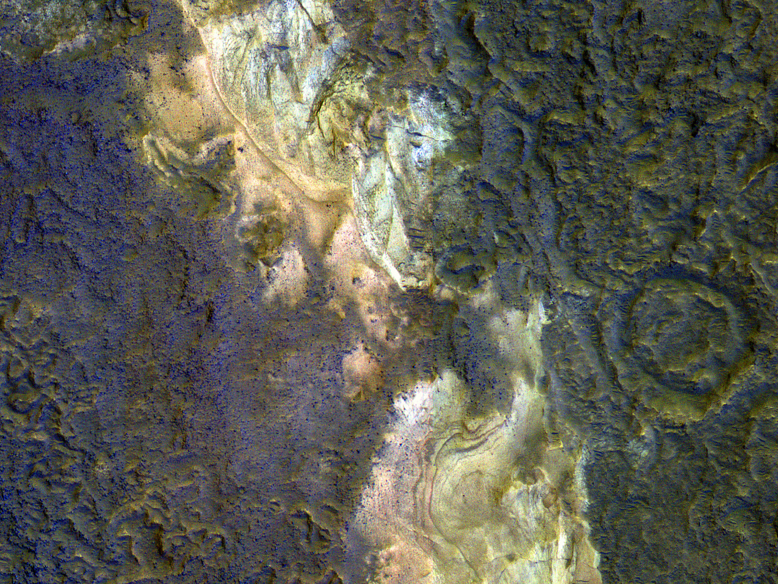 Bright Layers of Sedimentary Rocks