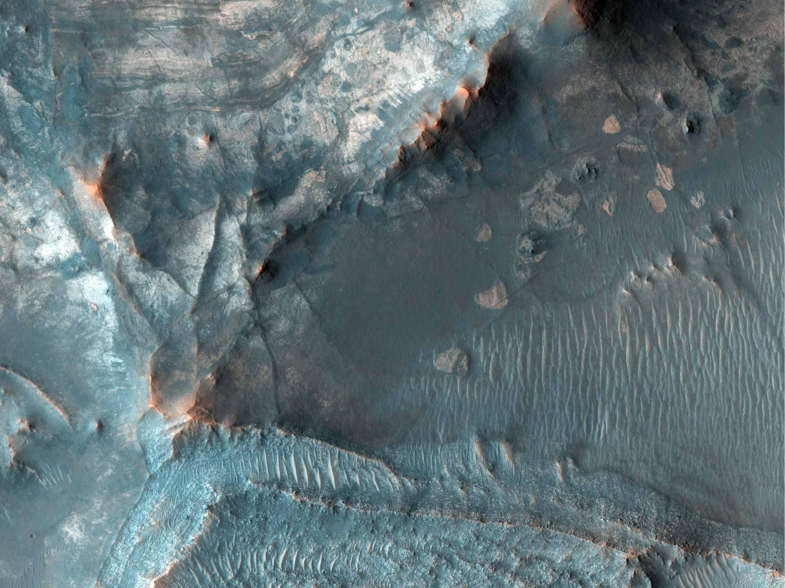 Exhumed Layers near Nili Fossae