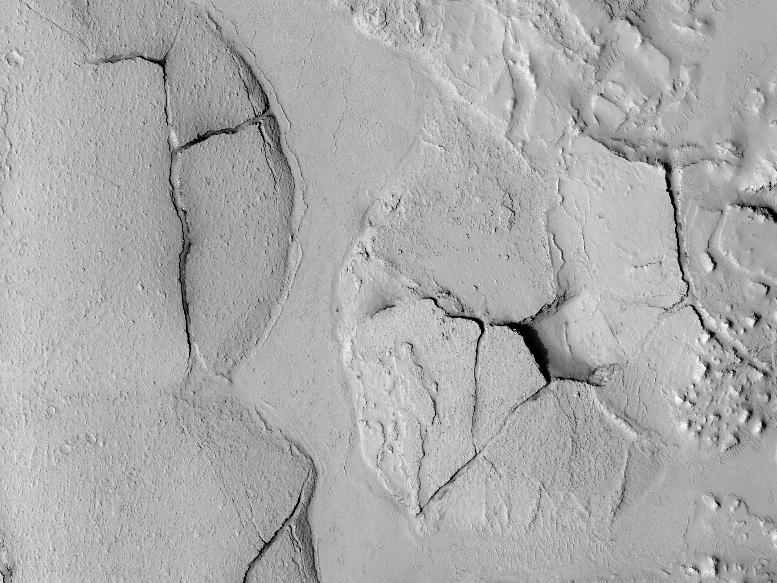 Fractured Mounds in Elysium Planitia