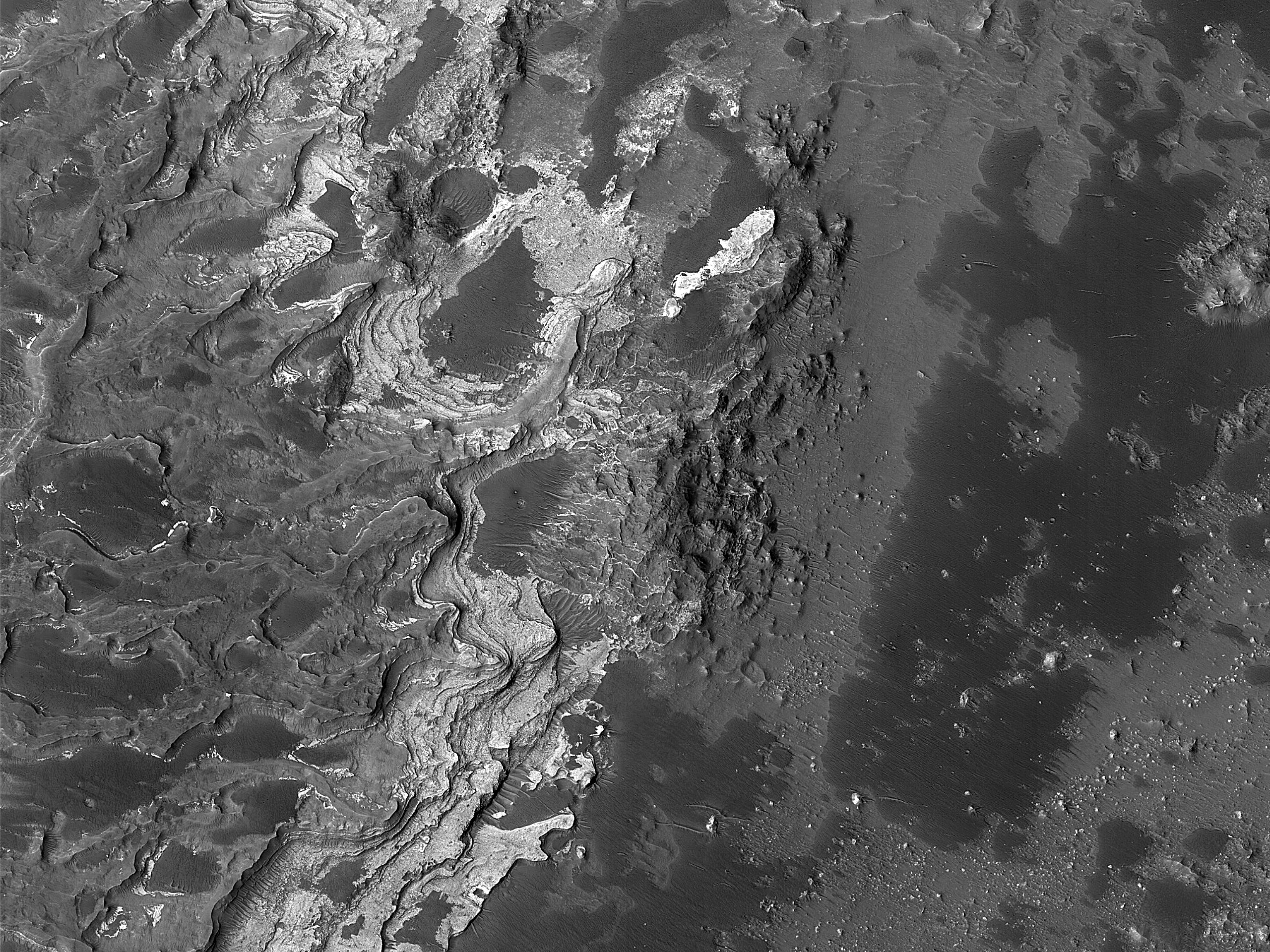 Layers in Eberswalde Crater